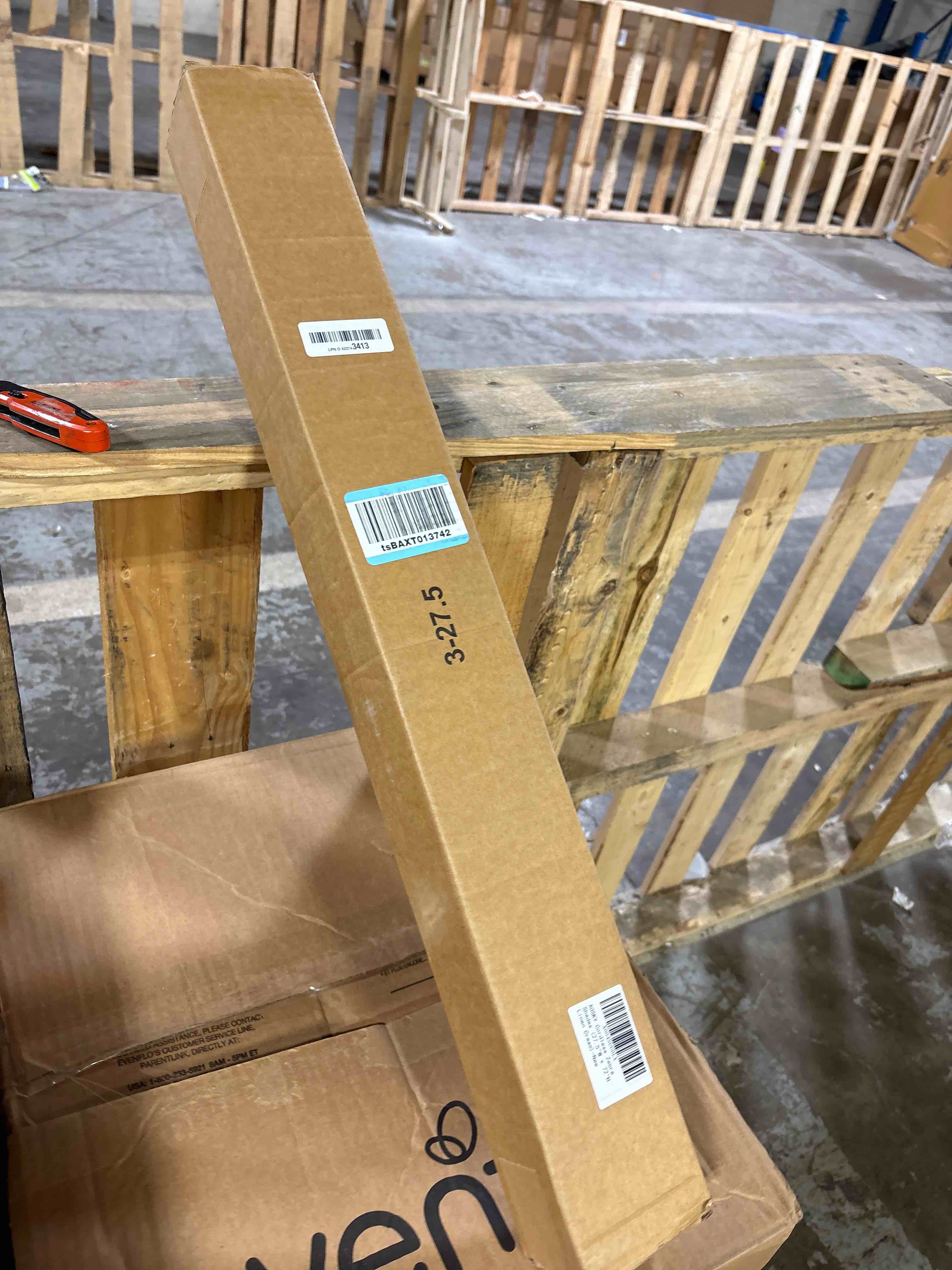 Condition photo showing New/Like New for AOSKY Cordless Zebra Blinds for Windows Pull Down Roller Window Shades Dual Layer Light Filtering Privacy for Day and Night, Free-Stop Door Shades for Home Easy to Install Linen Cream 27.5" W X 72" H