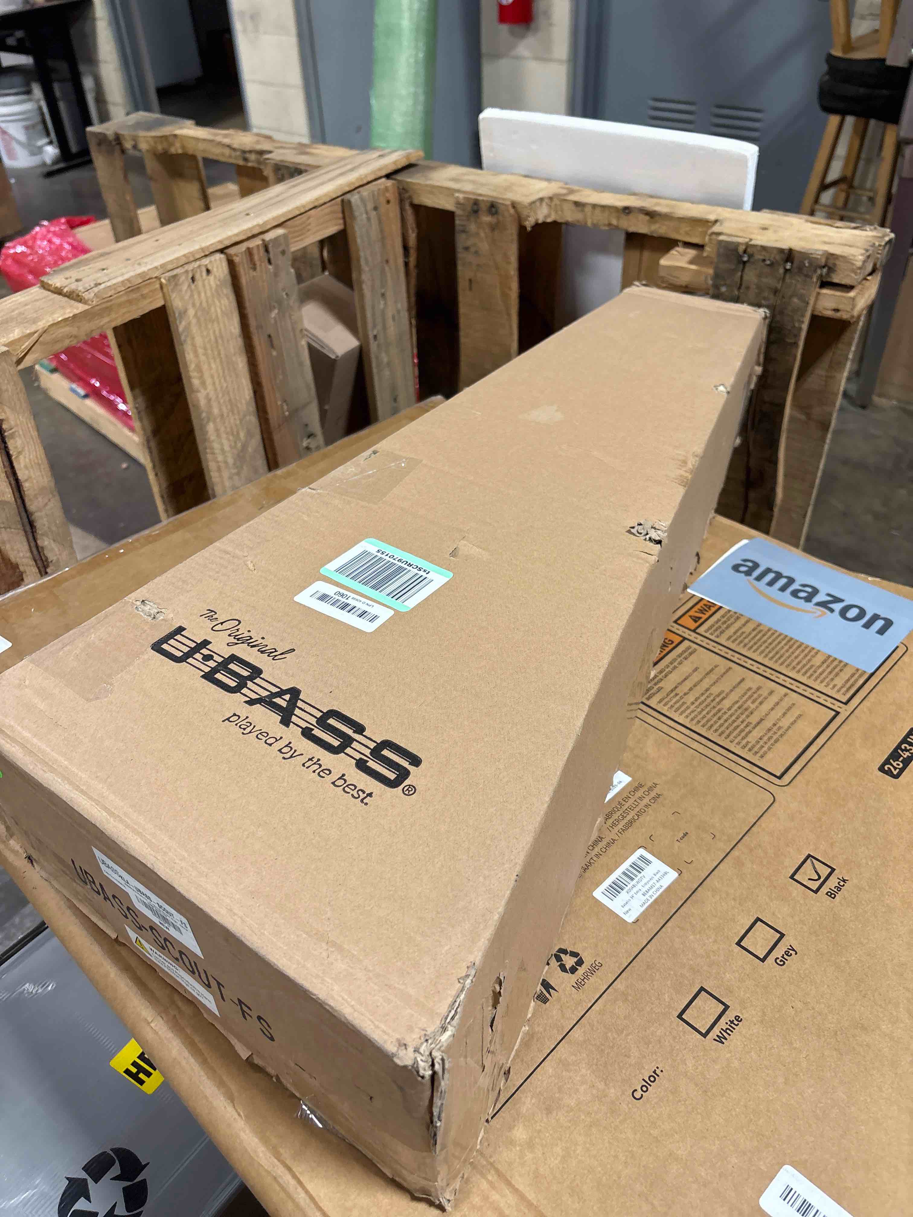 Condition photo showing New/Like New for Kala Brand Music Co., 4-String Ukulele, Right, Natural, Ubass Scout-FS