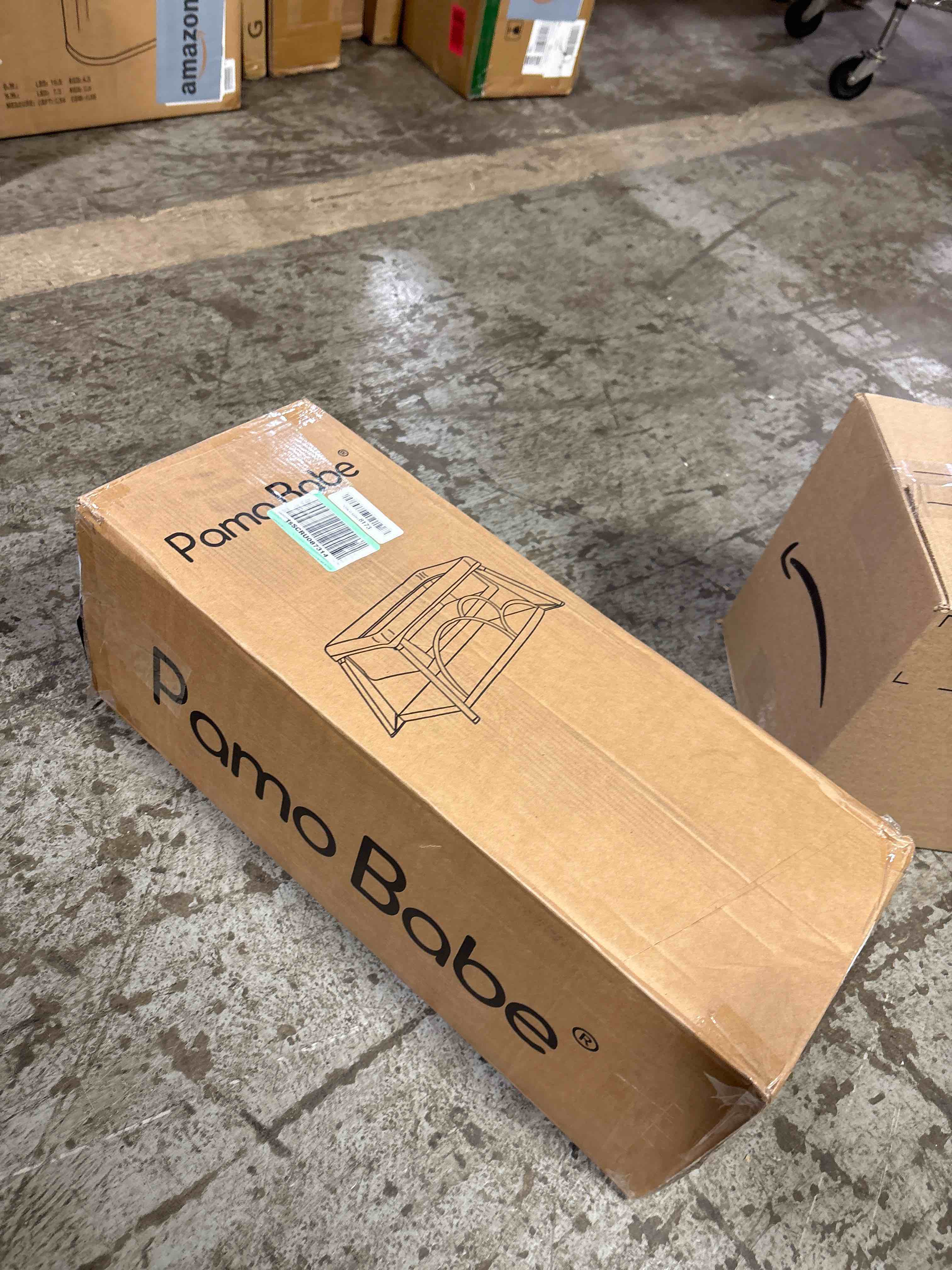 Condition photo showing New/Like New for Pamo Babe Travel Crib Lightweight Playpen Baby Playard with Bassinet Portable Mini Playard Black w/ Bassinet
