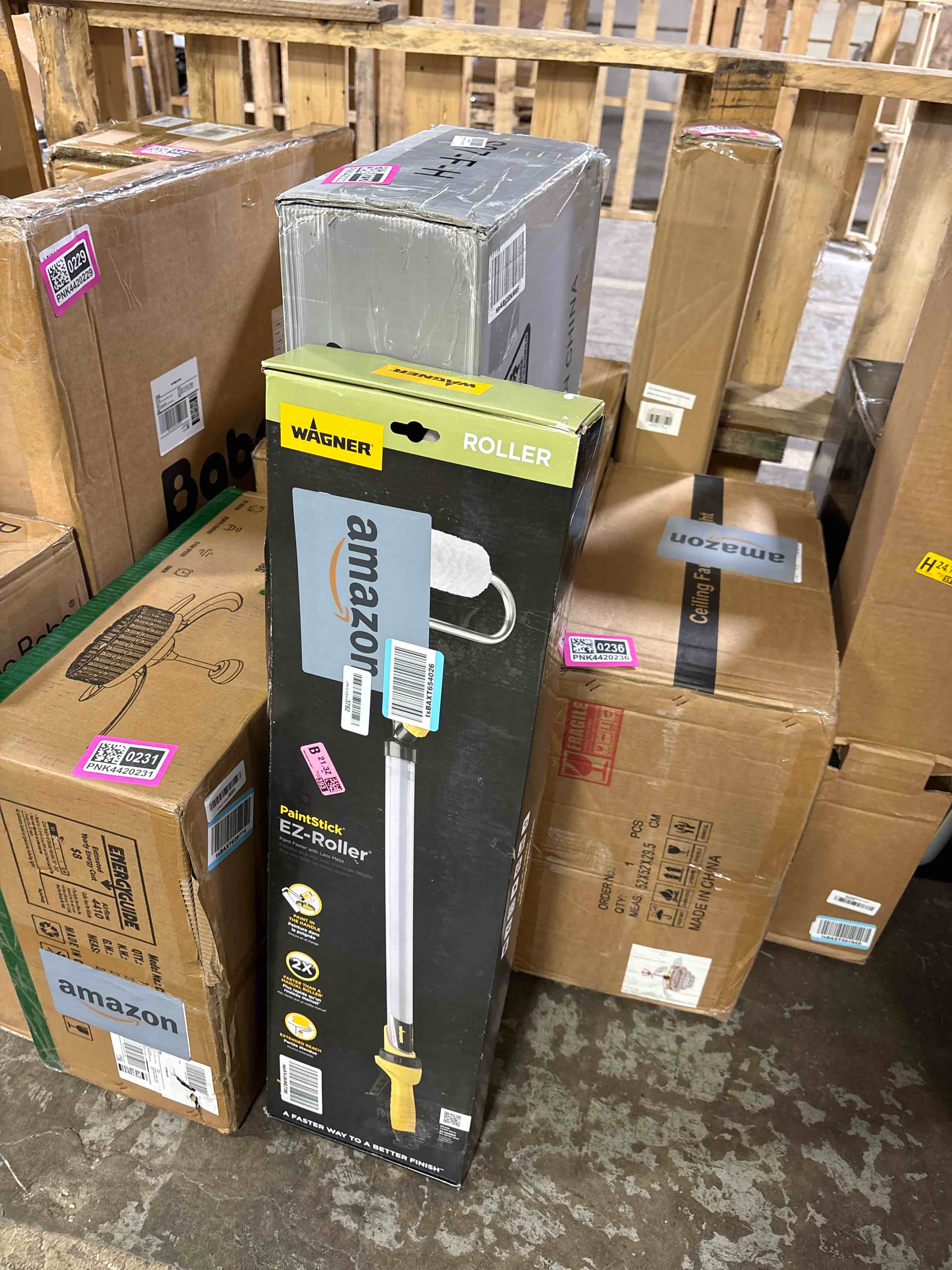 Condition photo showing Good Condition for Wagner Spraytech 2419329 PaintStick EZ Roller Paint Roller, Long Handle Extension Roller for Painting Interior Walls and Ceilings