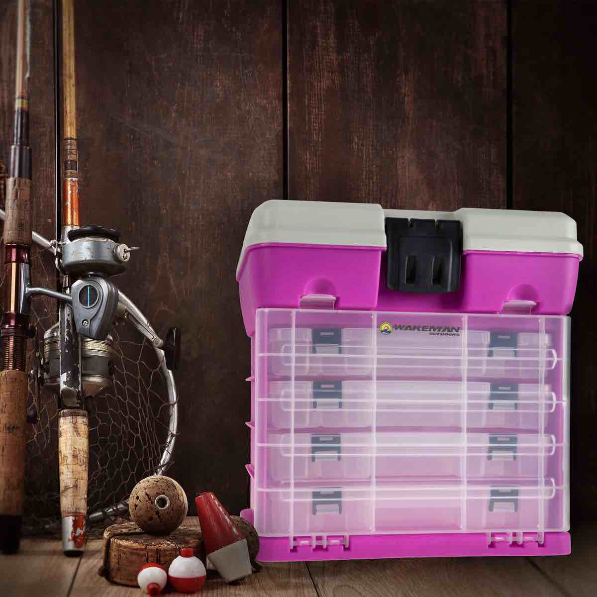 Stalwart Portable Tool Box - Small Parts Organizer with Drawers and Customizable Compartments for Hardware, Fishing Tackle, Beads, or Crafts