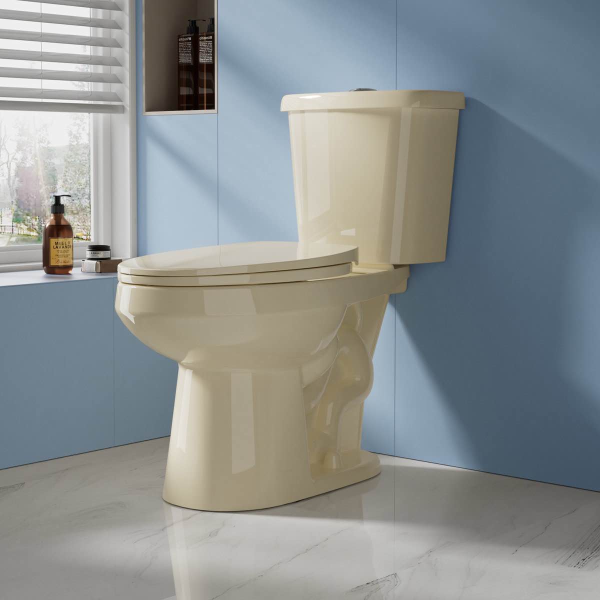 17" ADA Height 1.1/1.6 GPF Dual Flush Elongated Tall Toilet for Seniors, MAP 1000g, White T2017ET