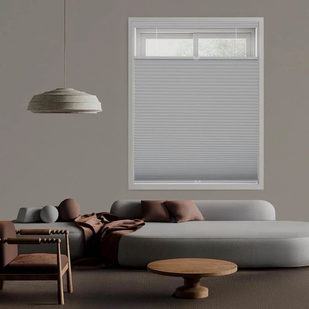 coursey ecohome 1.5 inch cordless blackout top down bottom up cellular shade, 35.5” x 64”