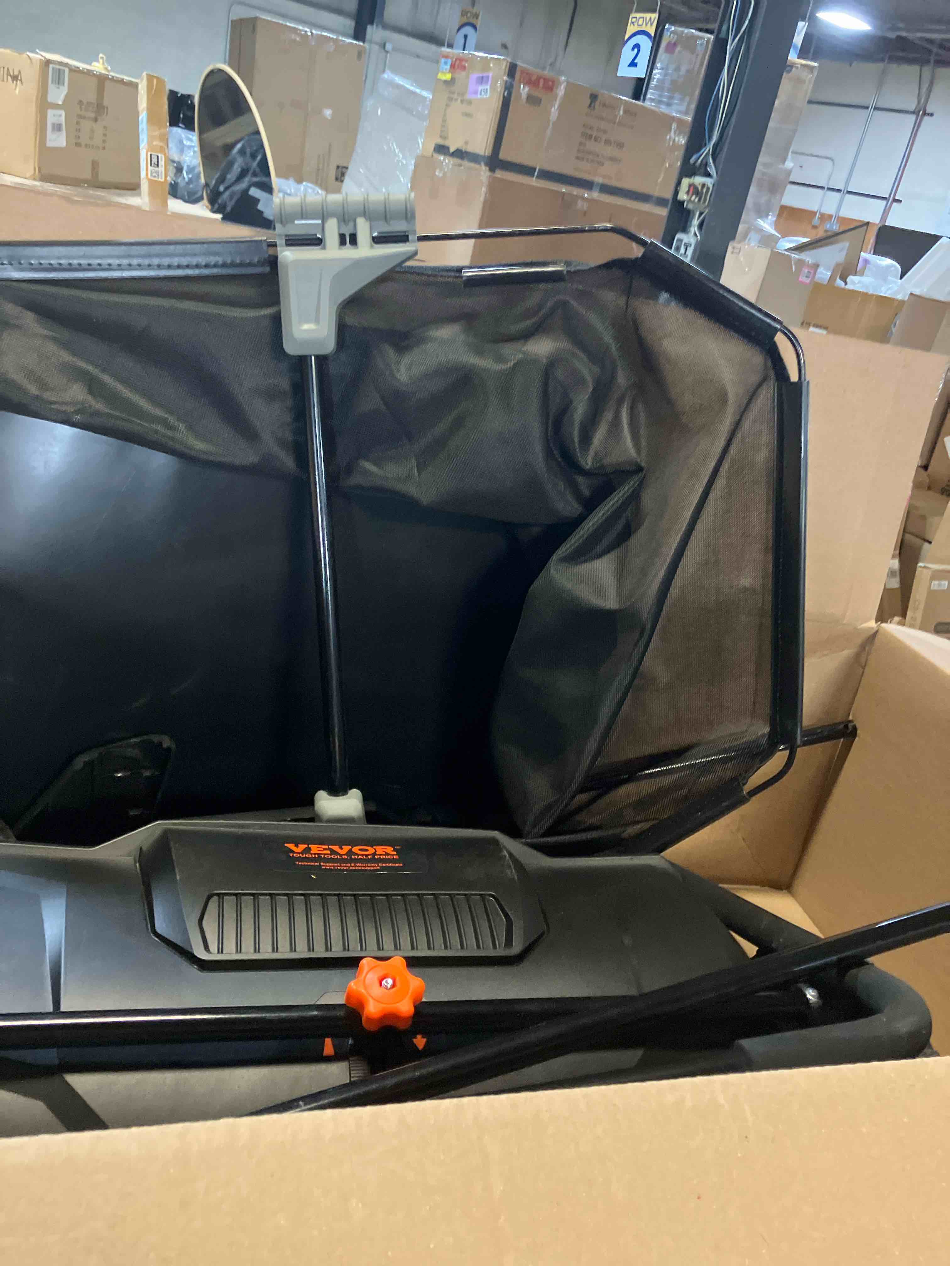 Condition photo showing Good Condition for VEVOR Push Lawn Sweeper, 21inch Leaf & Grass Collector, Heavy Duty Thickened Steel Durable to Use with Large Capacity 3.5 cu. ft. Mesh Collection Hopper Bag, 2 Spinning Brushes