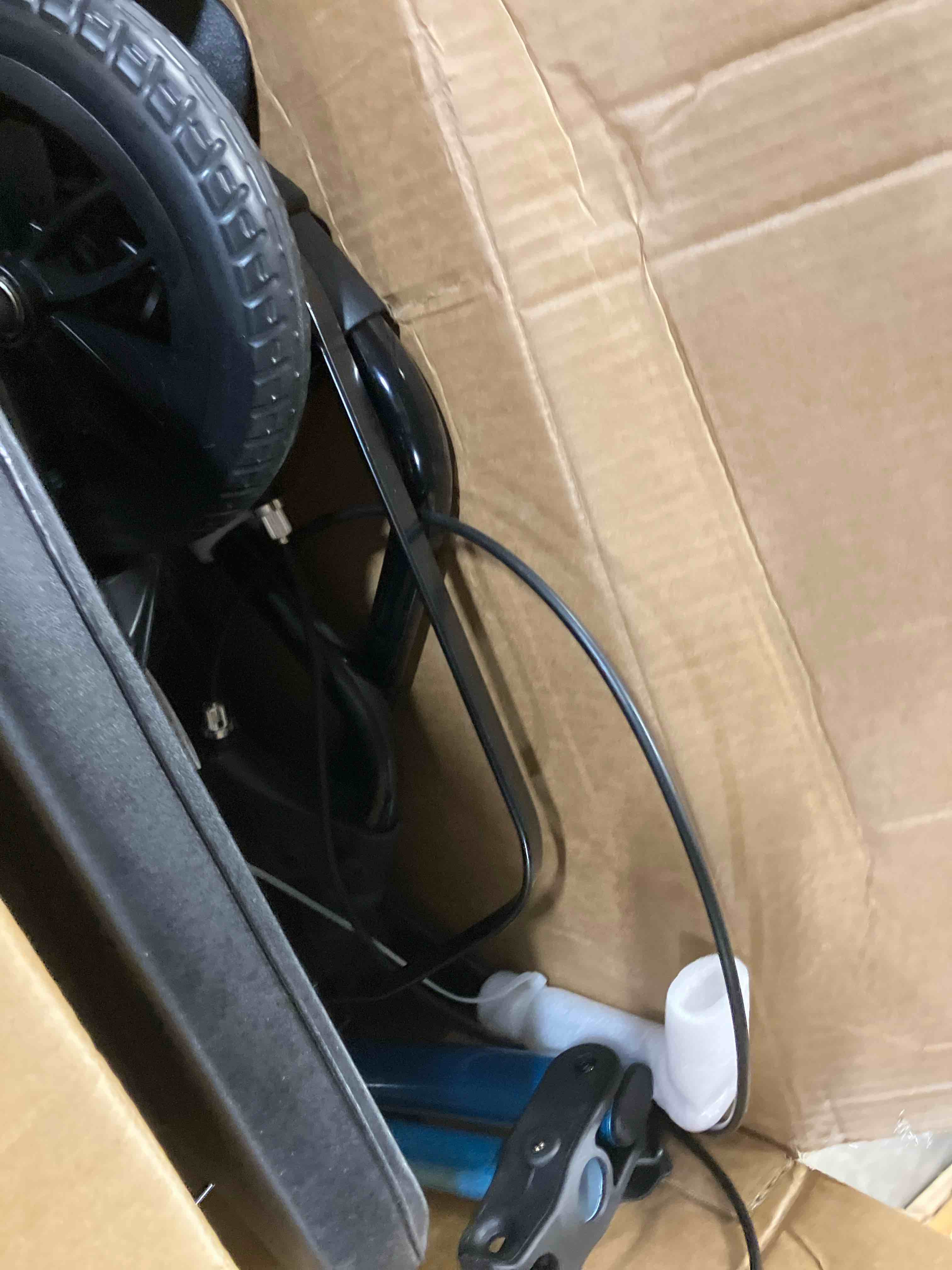 Condition photo showing Good Condition for Ambliss Rollator Walker with Seat & Tray, 300 lbs Weight Capacity, 8" Wheels Dual Height Ajustable, Foldable Rolling Walker for Seniors with Basket, Handles Brake Rollator Walker for All-Terrain Blue-(8 Inch Wheel With Tray)