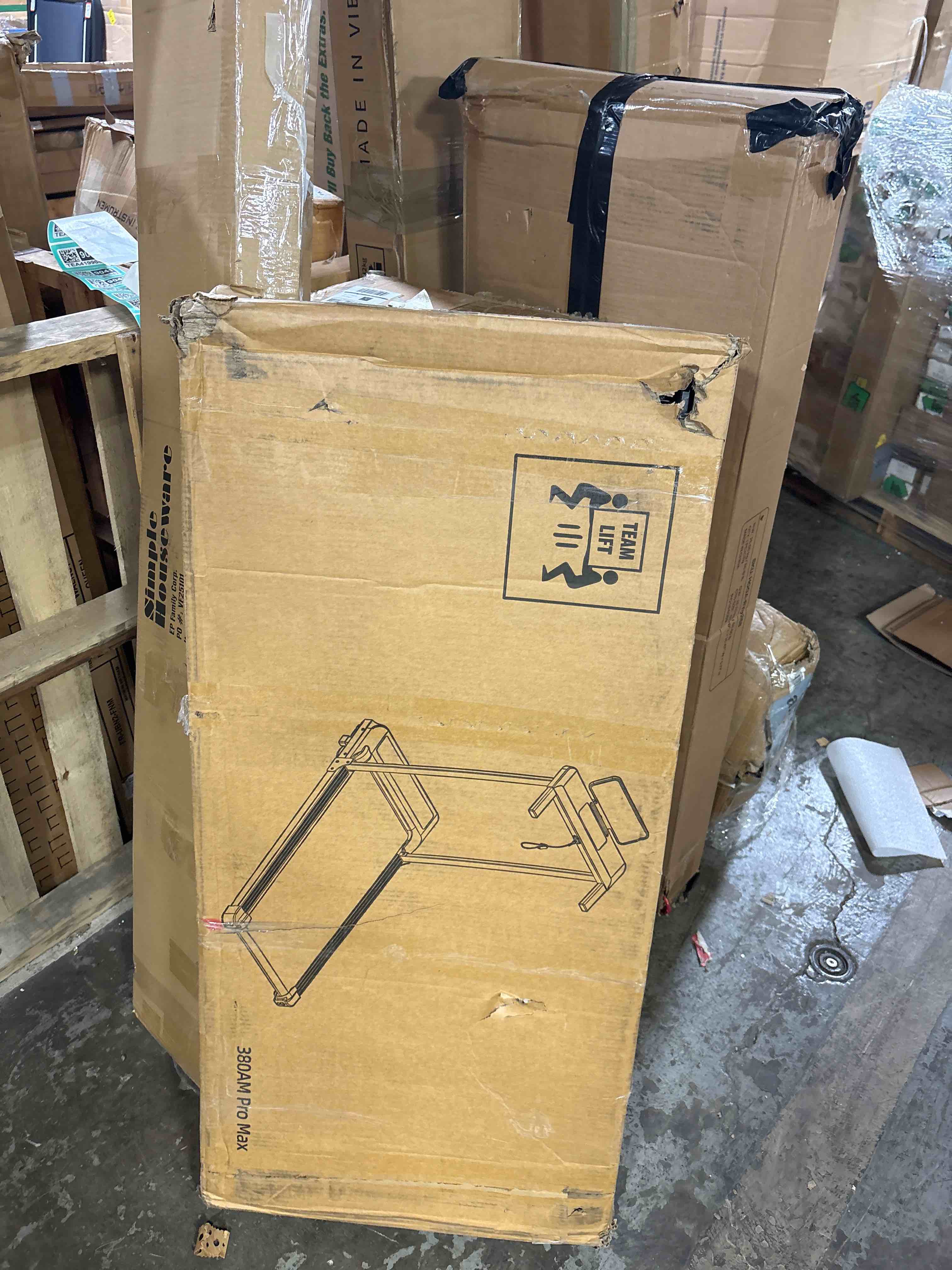 Condition photo showing As Is for Walking Pad Treadmill with Handle Bar, Compact Portable Treadmills for Home Small, Electric Walking Pads with Handles, 3.5HP Quiet and LED Display, 400 LBS Capacity