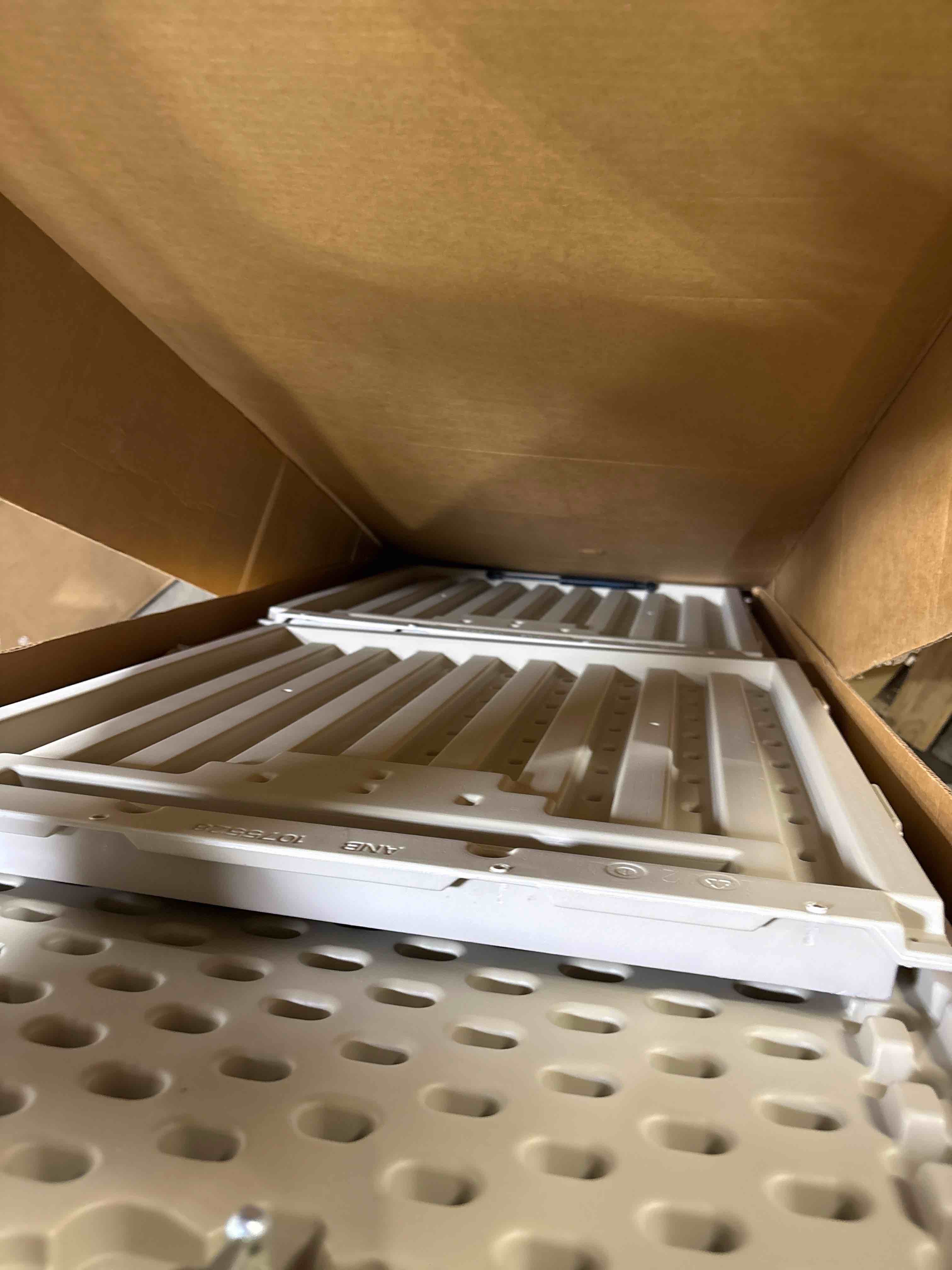 Condition photo showing New/Like New for Lifetime 60'' W 130 Gallons Water Resistant Polyethylene Plastic Lockable Deck Box By Lifetime