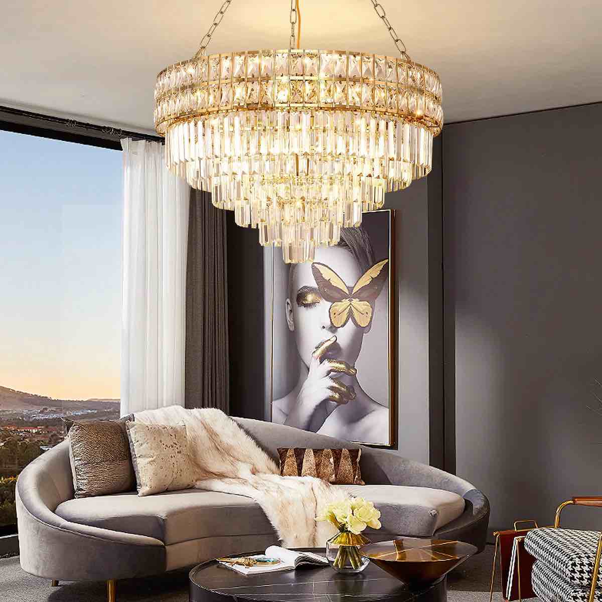 Imma Crystal Empire Chandelier with Crystal Accents By Mercer41