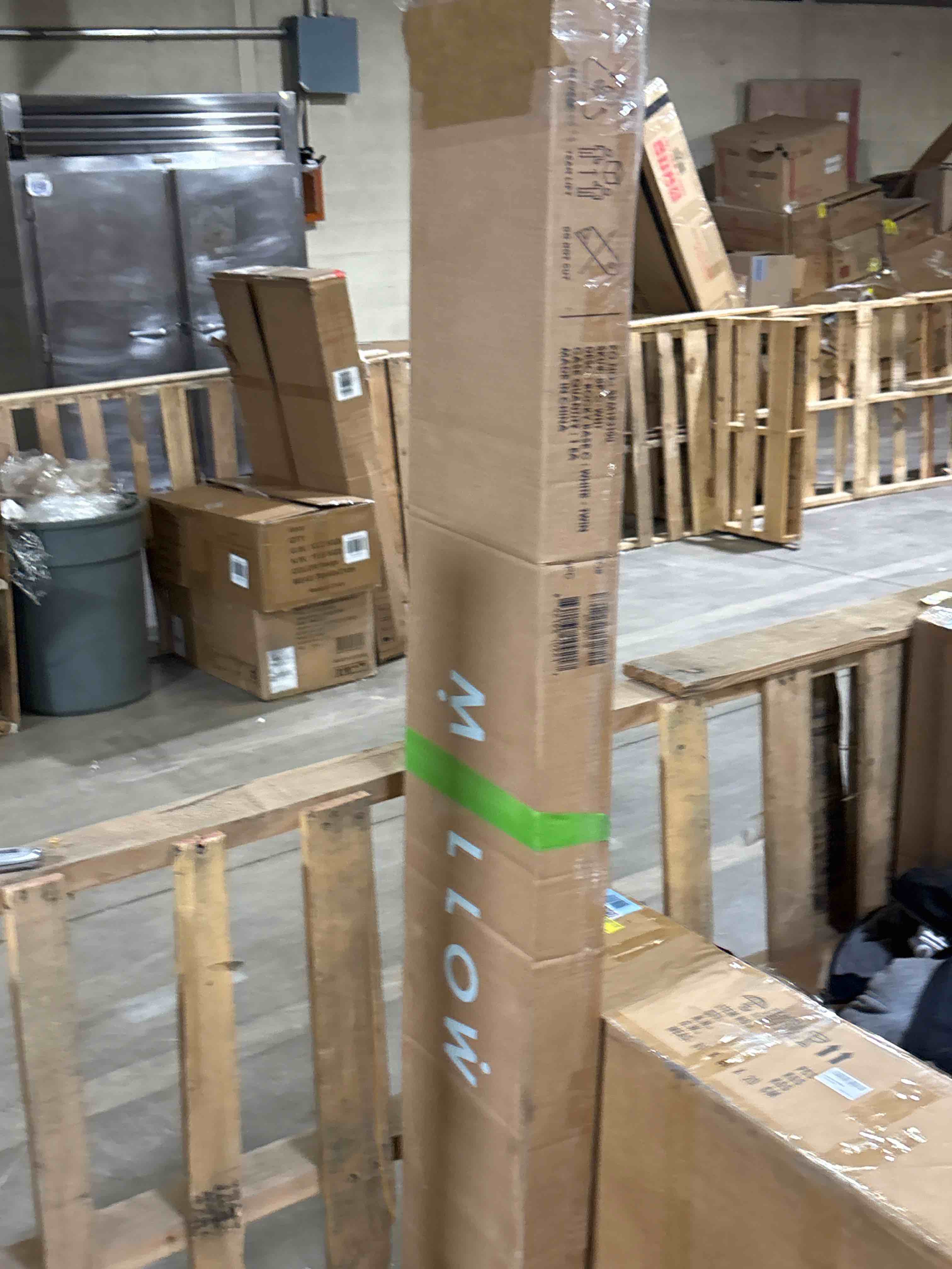 Condition photo showing As Is for Mellow Rocky Base C 14" Platform Bed Heavy Duty Steel White, w/ Patented Wide Steel Slats (No Box Spring Needed) - Twin