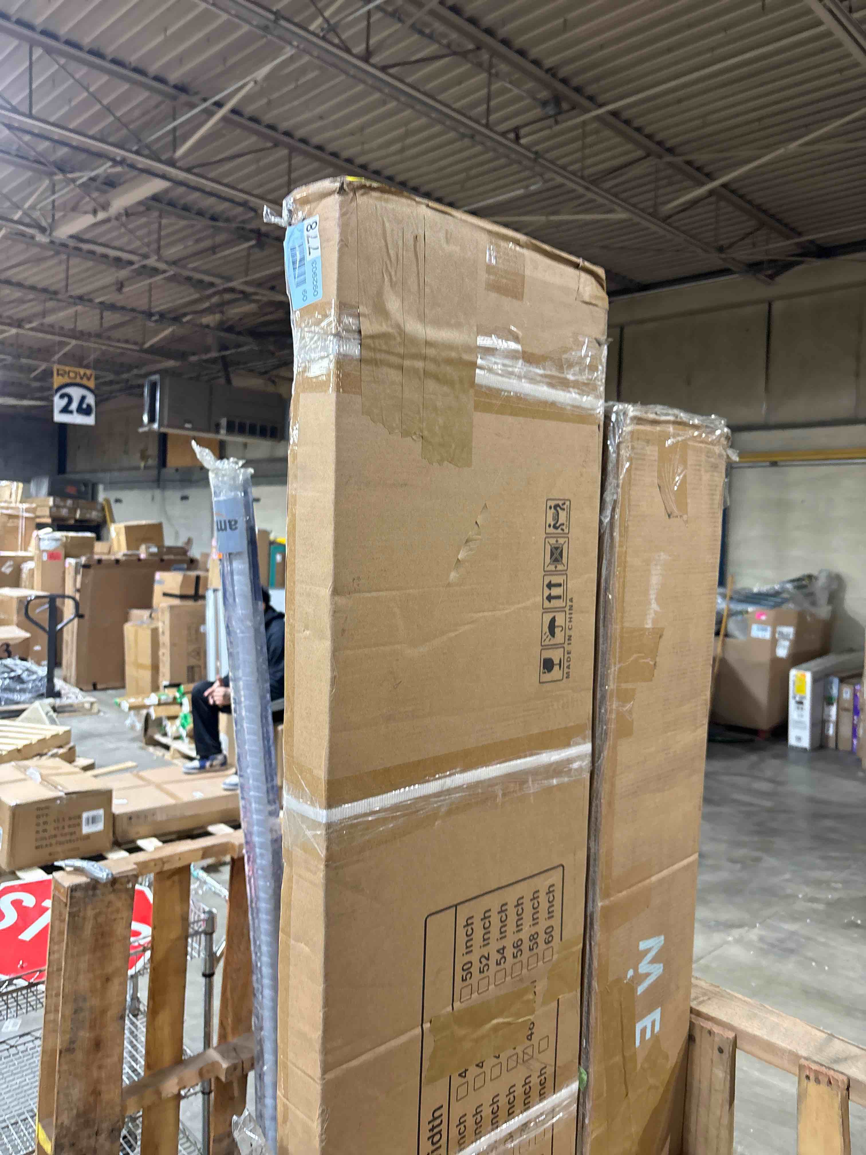 Condition photo showing Good Condition for 78" Frosted Glass Bi-fold Door with Installation Hardware Kit for 80" Door Opening Height By SMARTSTANDARD