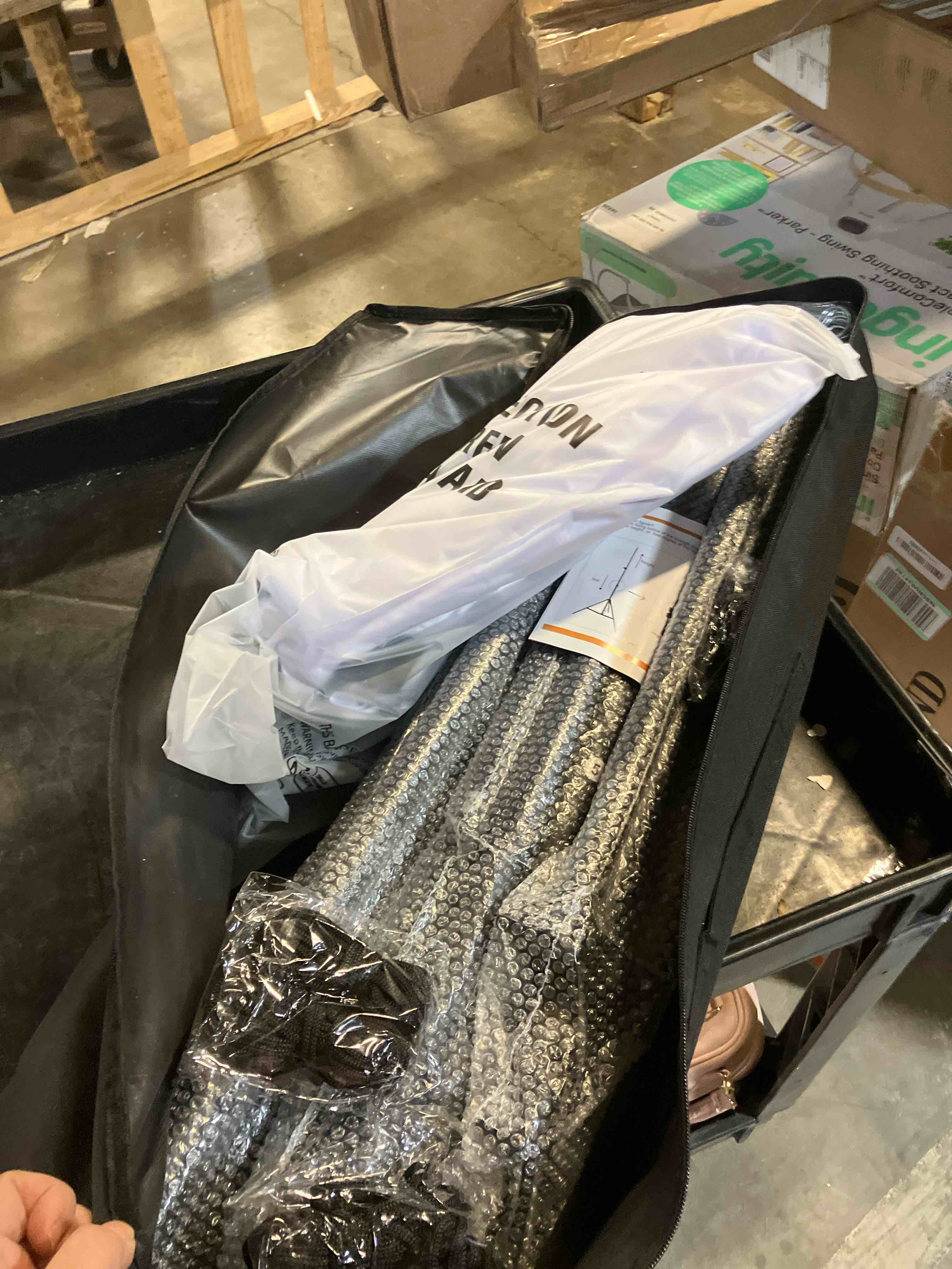 Condition photo showing New/Like New for TOWOND Projector Screen and Stand, 150 inch Indoor Outdoor Projection Screen, Portable 16:9 4K HD Rear Front Movie Screen with Carry Bag Wrinkle-Free Design for Home Theater Backyard Cinema 150'' with stand