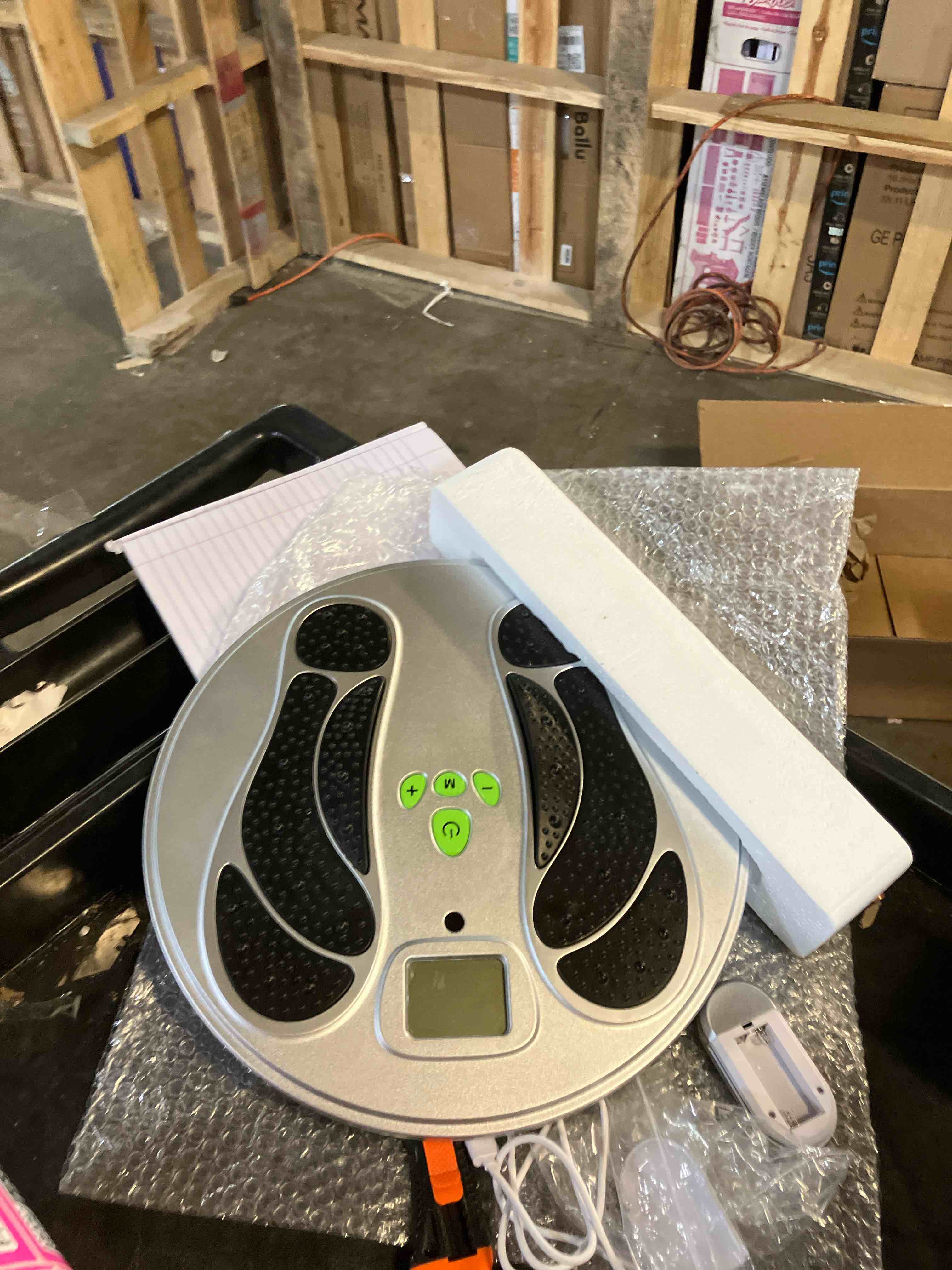Condition photo showing Good Condition for FDA Cleared - EMS Foot Massager for Neuropathy & Pain Relief, TENS Unit Foot Leg Stimulator for Circulation & Muscle Relaxation, Electric Feet Massager for Neuropathy, Gifts for Family Dad Mun Elder