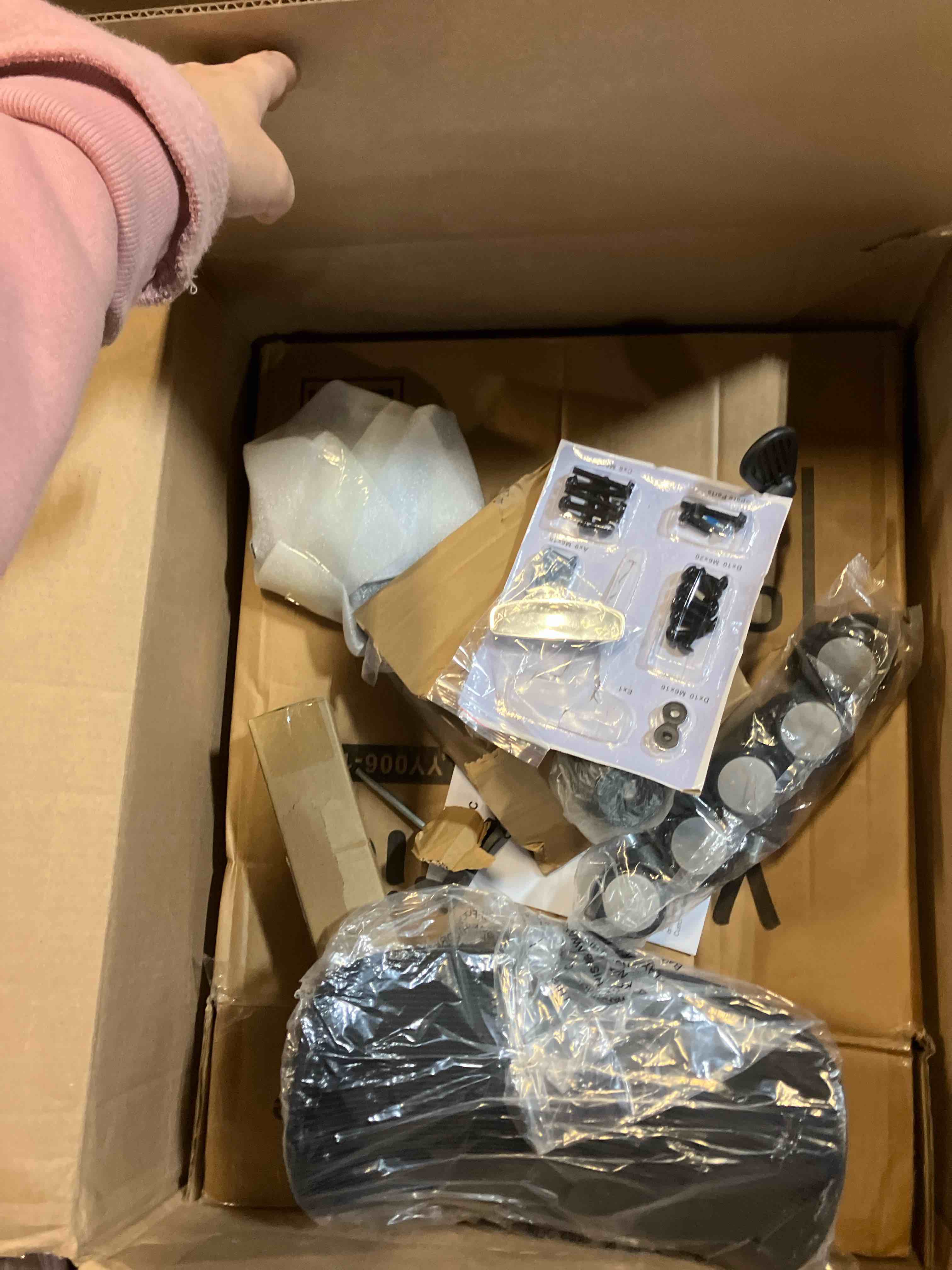 Condition photo showing New/Like New for Ergonomic Office Chair, Mesh Seat Cushion with 3D Armrests and 3D Headrest, Adjustable Lumbar Support with 90-120° Rocking Function, SGS Class 4 Gas Clylinder, Black