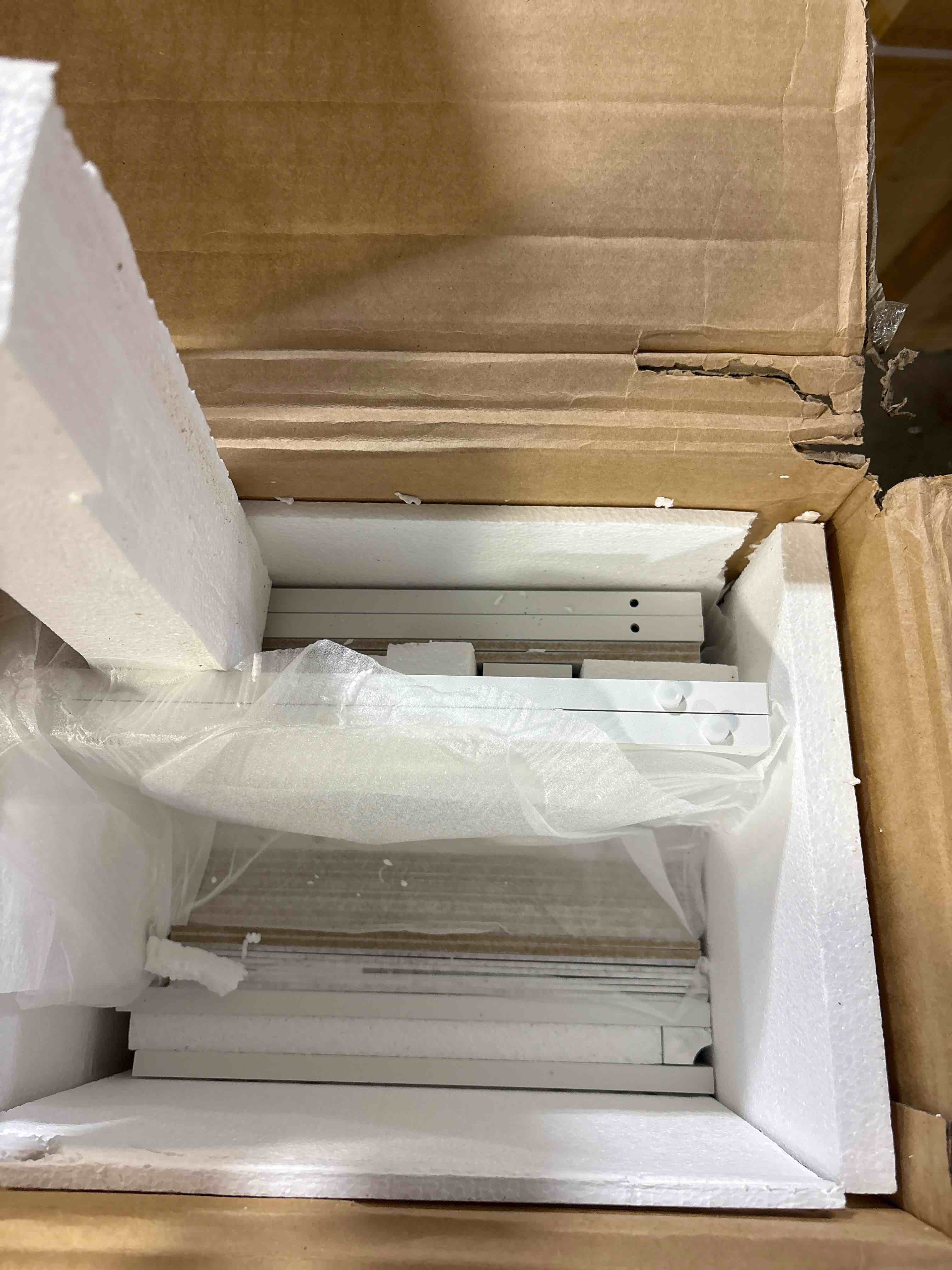 Condition photo showing Good Condition for 11-Tier Shoe Storage Cabinet, Free Standing Closet Organizers and Storage with 31 Open Cubbie, Space Saving Shoe Rack for Entryway, Bedroom, White 02001BSR