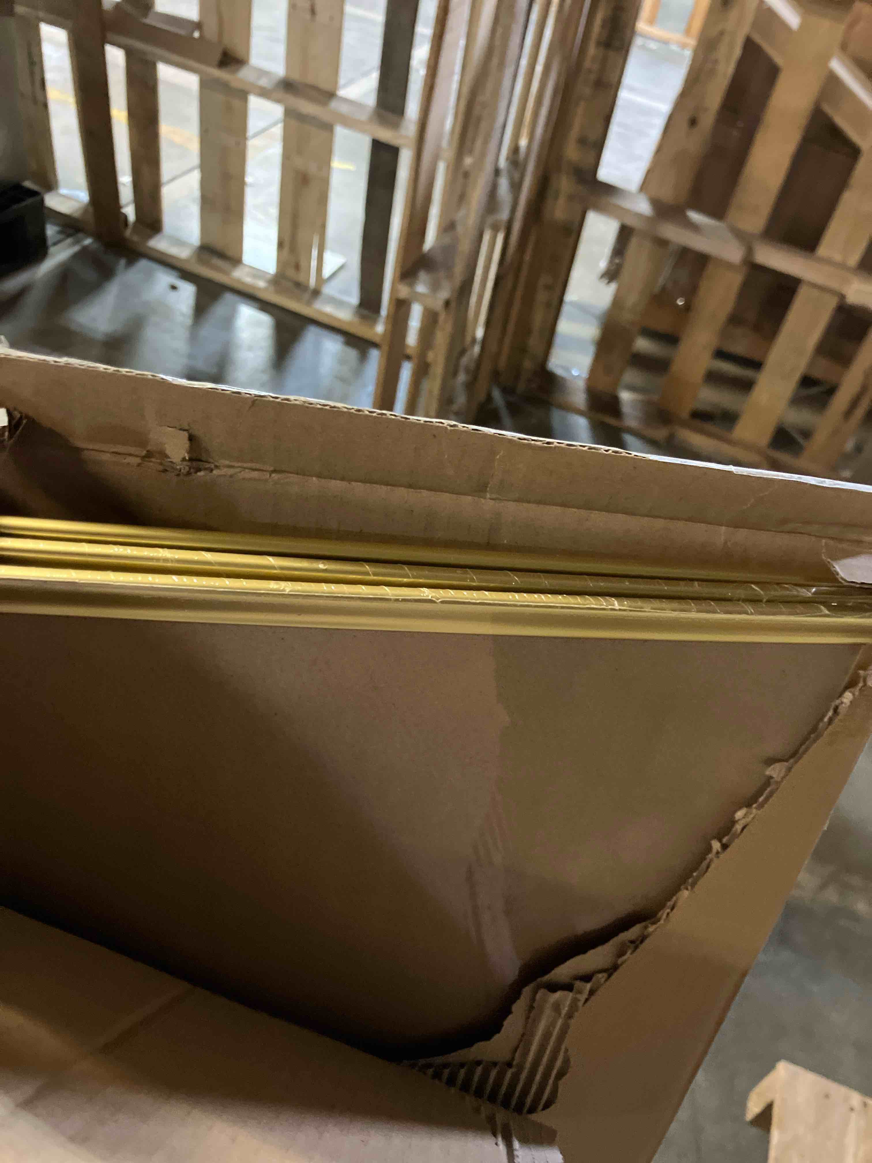 Condition photo showing New/Like New for upsimples 16x24 Picture Frame Gold 3 Pack, Scratch-Proof Poster Frames 16 x 24 for Photo Gallery - Slide-In Strips, Horizontal or Vertical Wall Mounting Gold 16x24