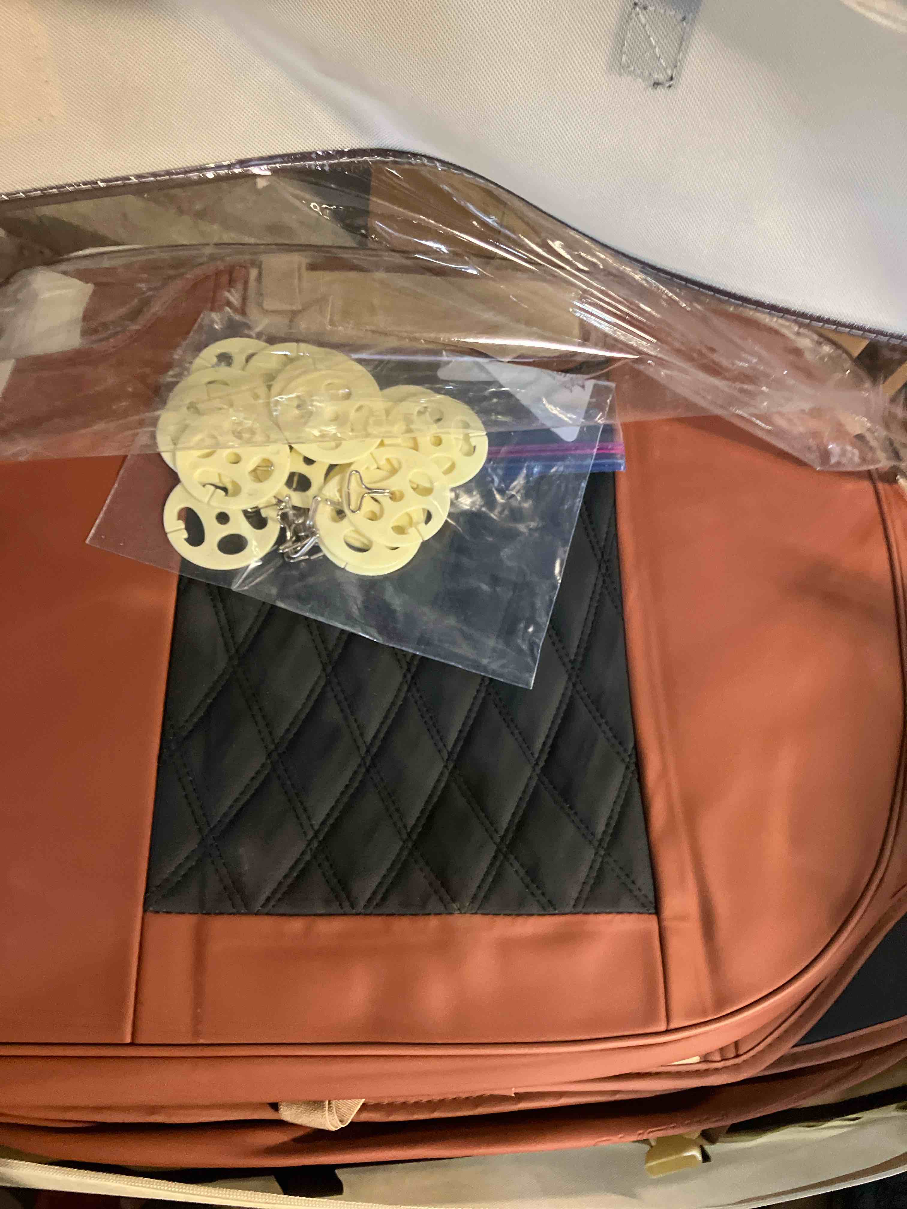 Condition photo showing New/Like New for FREESOO Black Brown Car Seat Covers Full Set - Faux Nappa Leather Seat Covers for Cars, Breathable Waterproof Front Seats Protector with Lumbar Support, Universal Fit for Automotive Sedan SUVs Pickups Black-Brown Full Set - 5 Seats