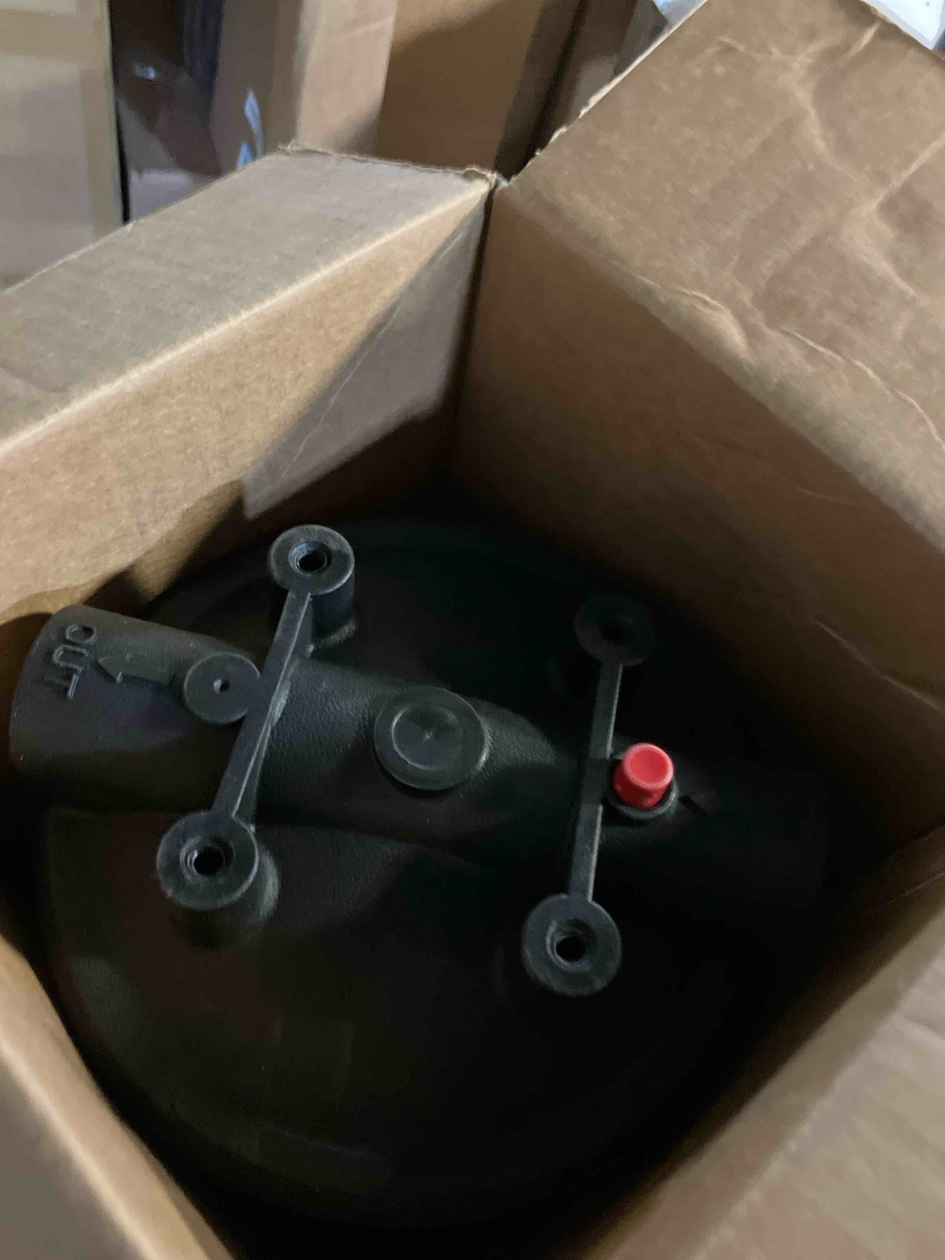 Condition photo showing Good Condition for Pentair Pentek 150467 Big Blue Filter Housing, 3/4" NPT #20 Whole House Heavy Duty Water Filter Housing with High-Flow Polypropylene (HFPP) Cap and Pressure Relief Button, 20-Inch, Black/Blue
