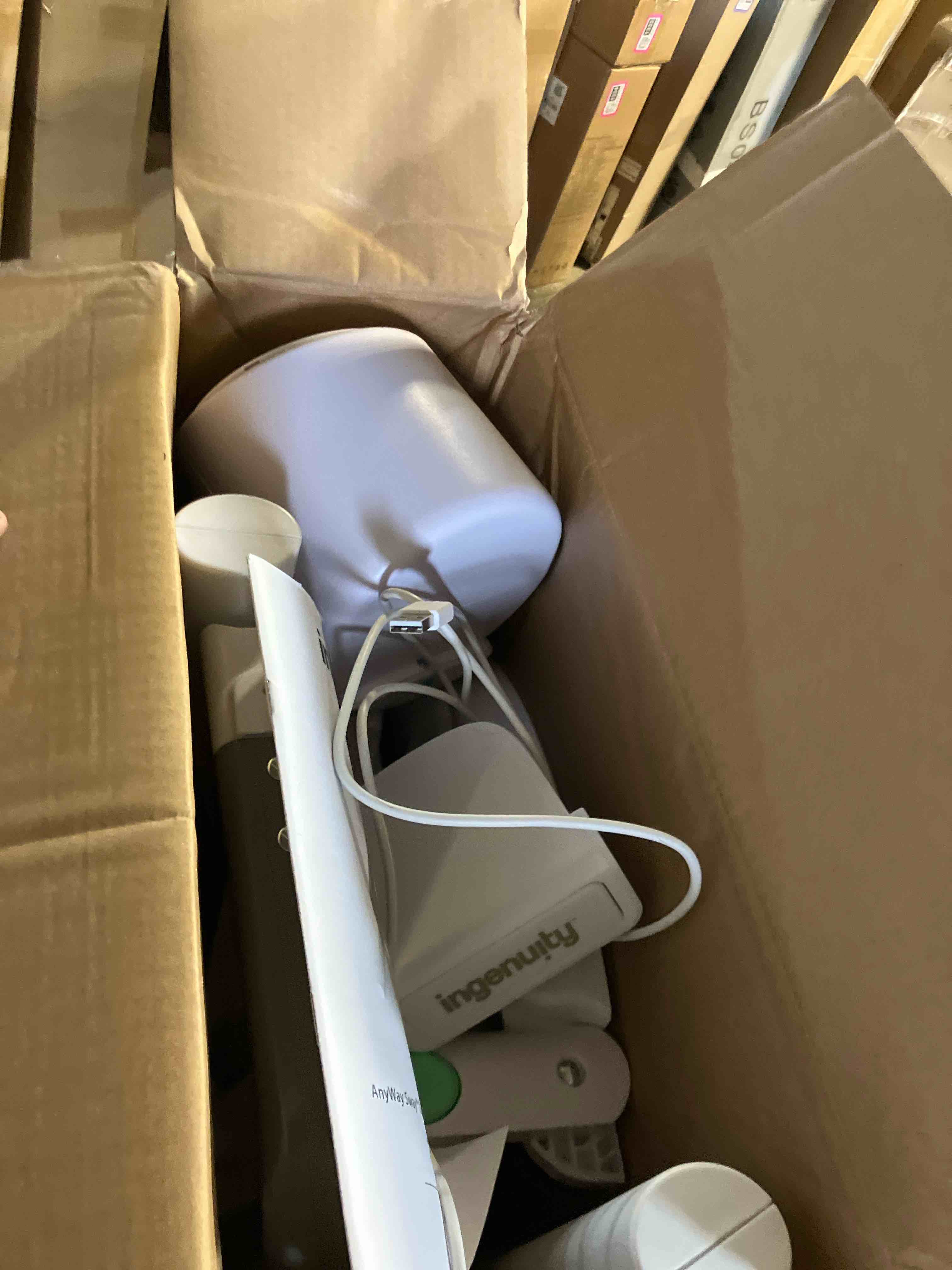 Condition photo showing Good Condition for Ingenuity Anyway Sway 5-Speed Multi-Direction Portable Foldable Baby Swing & Infant Seat with Vibrations, Nature Sounds, 0-9 Months 6-20 lbs (Ray)