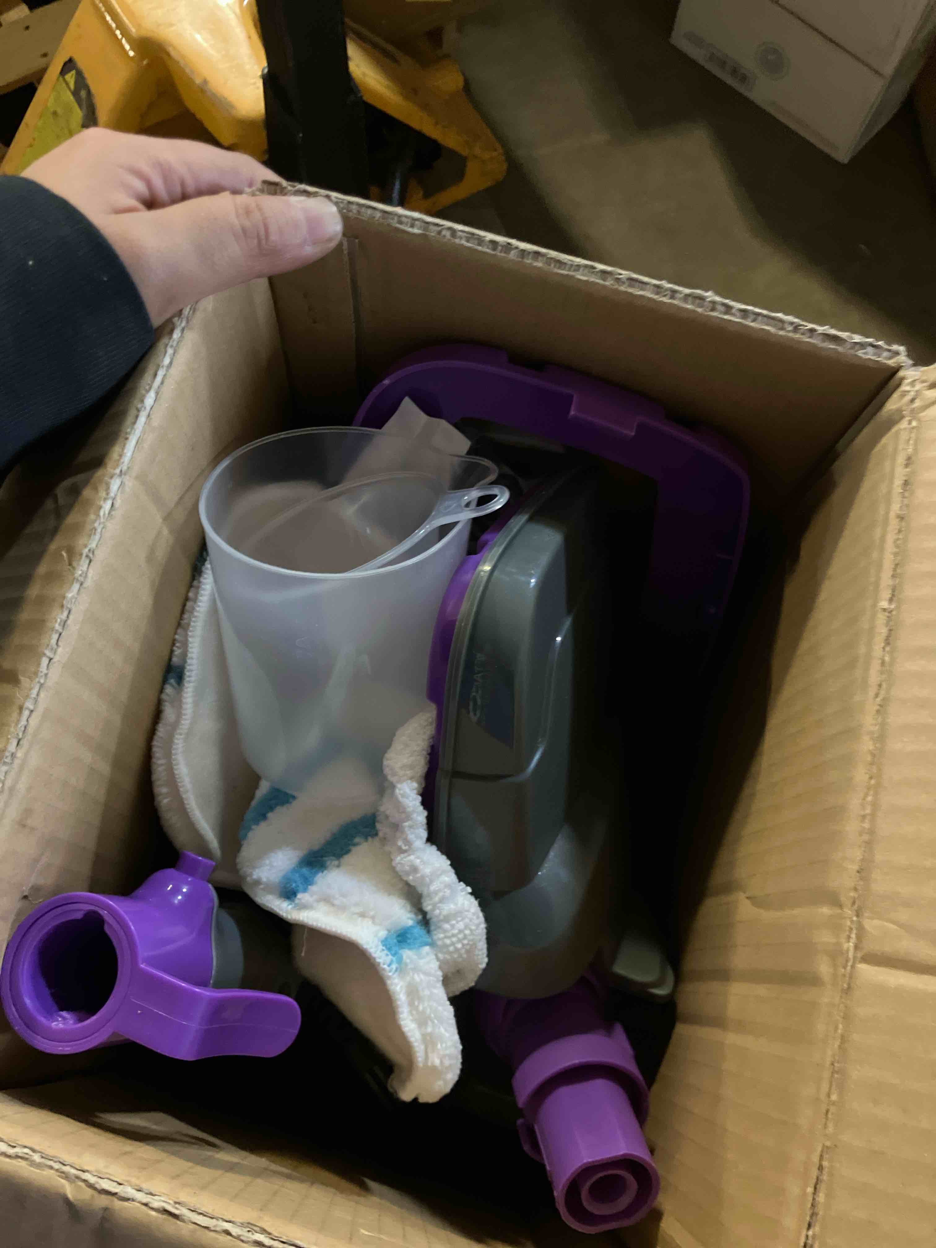 Condition photo showing Good Condition for CYK Steam Mops for Floor Cleaning, 12 in 1 Handheld Steam Cleaner for Home, Floor Steamer for Hardwood Floors and Tile(Purple-grey)