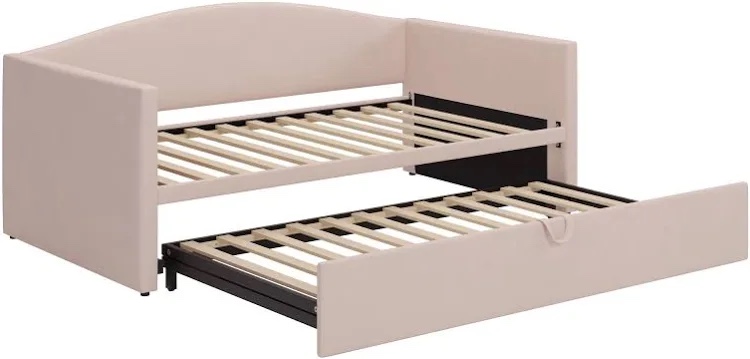 Full Merax Convertible Sofa Bed with Padded Armrests