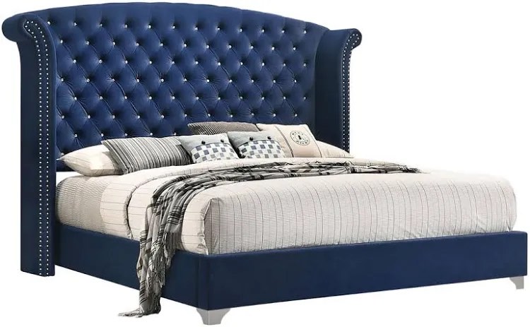 Queen Willa Arlo Interiors Orton Upholstered Wingback Bed (Incomplete box 3/3)