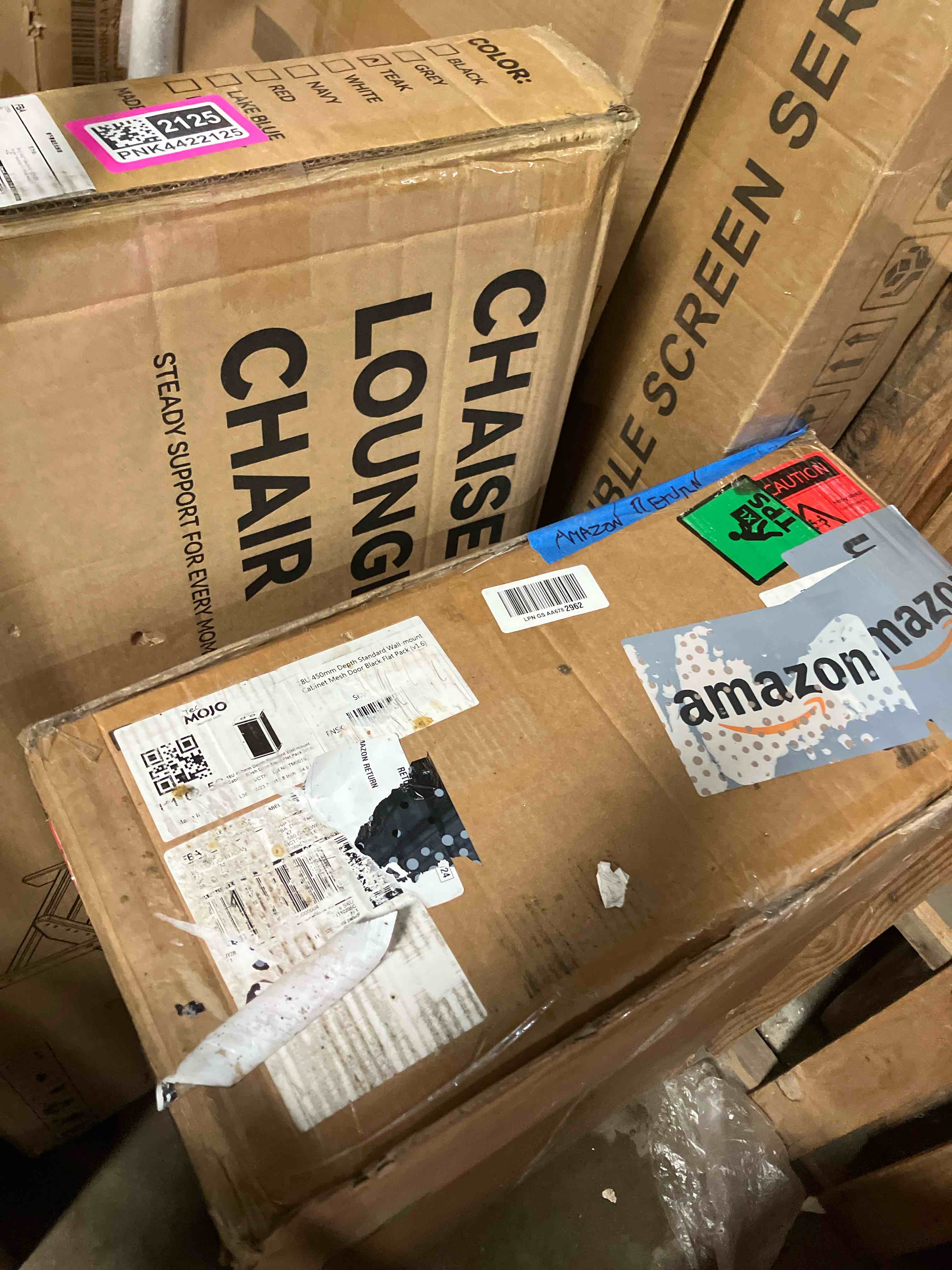 Condition photo showing As Is for tecmojo 18u wall mount rack,18u rack 17.7 inch depth,hold up to 176 lbs,enclosed wall mount rack kit for 19 inch network,server and av gear,mesh door(elite collection) (used) 