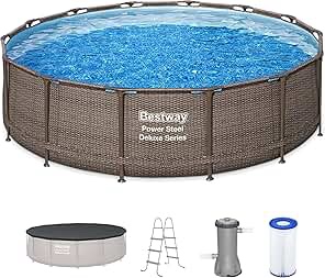 coleman steel pro max 14' x 33" round metal frame above ground pool set
