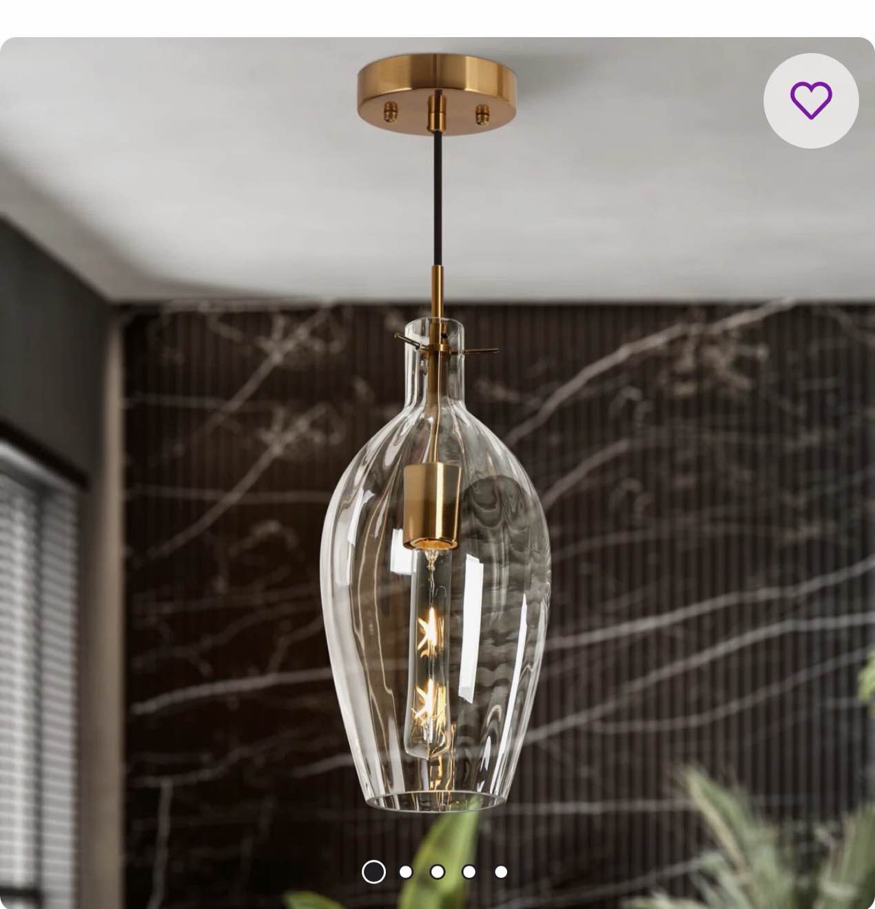 Meya 1 Light Single Bell Pendant  