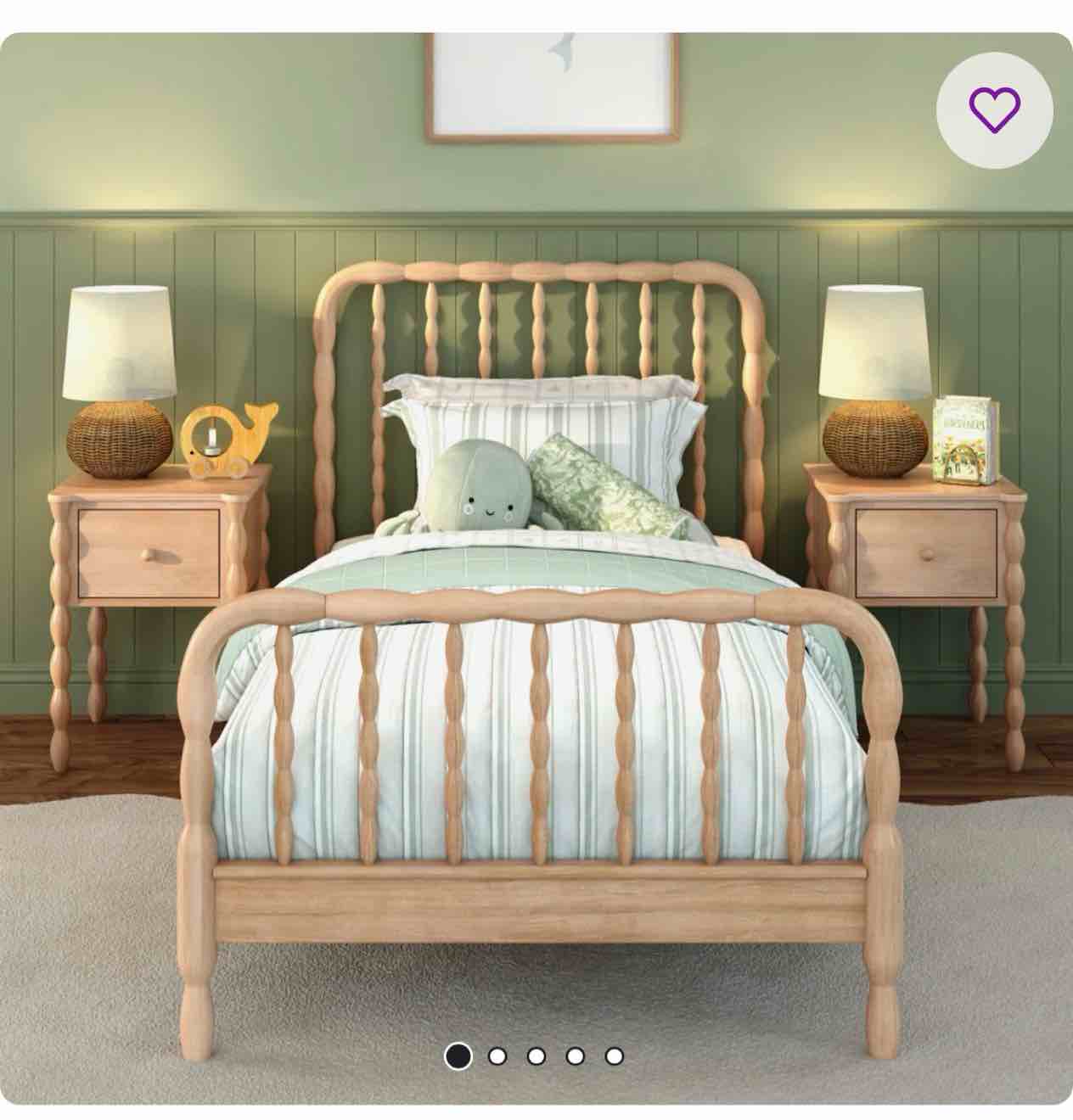 Jenny Lind Spindle Twin Solid Wood Bed