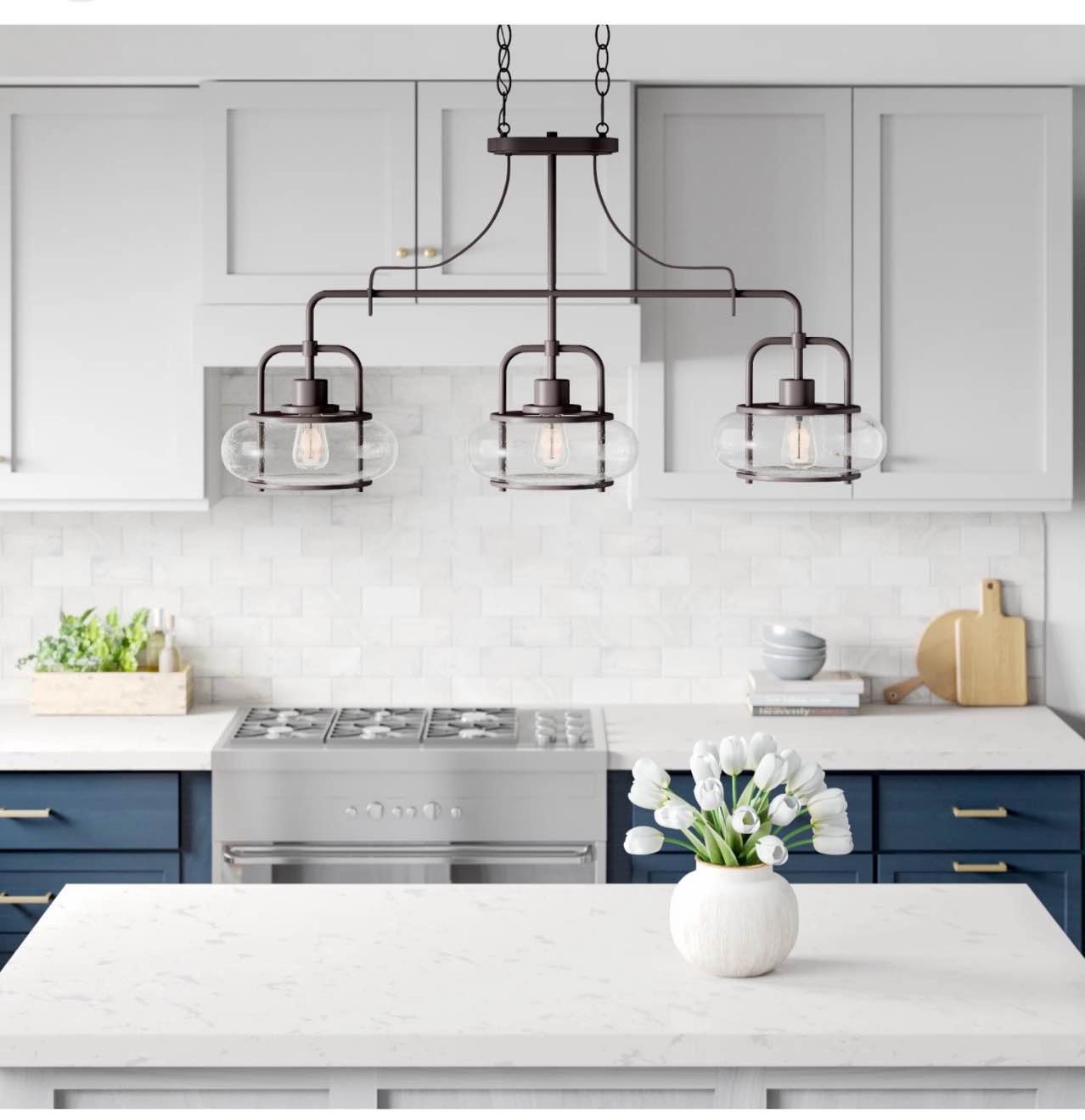 Spofford 3  Light Kitchen Island Pendant