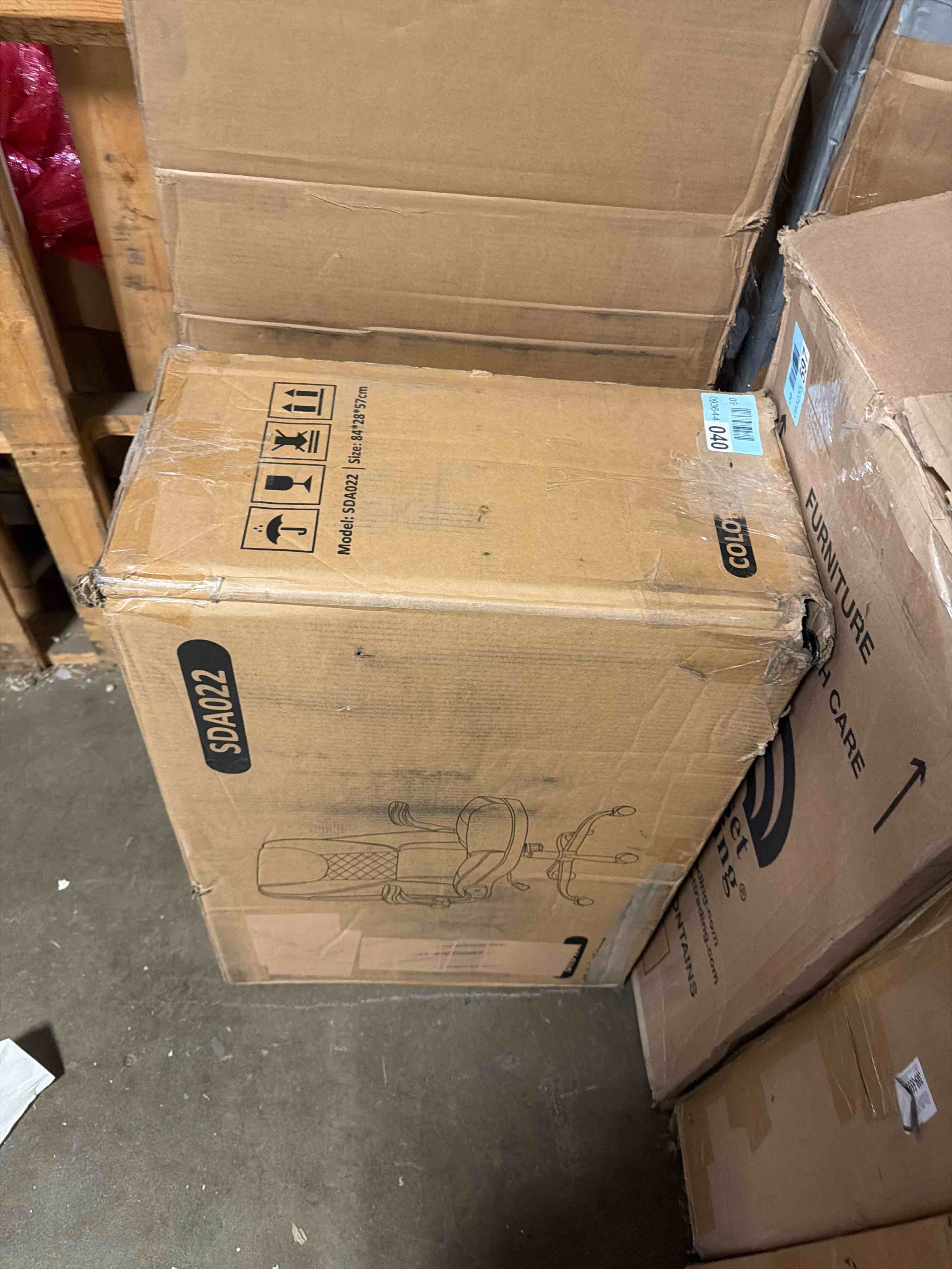 Condition photo showing Good Condition for leather office chair, pu home computer desk chairs with ergonomic back support, 360°swivel free?small gmaing chair with wheels and adjustable armrests, for short people use, brown mp245 brown