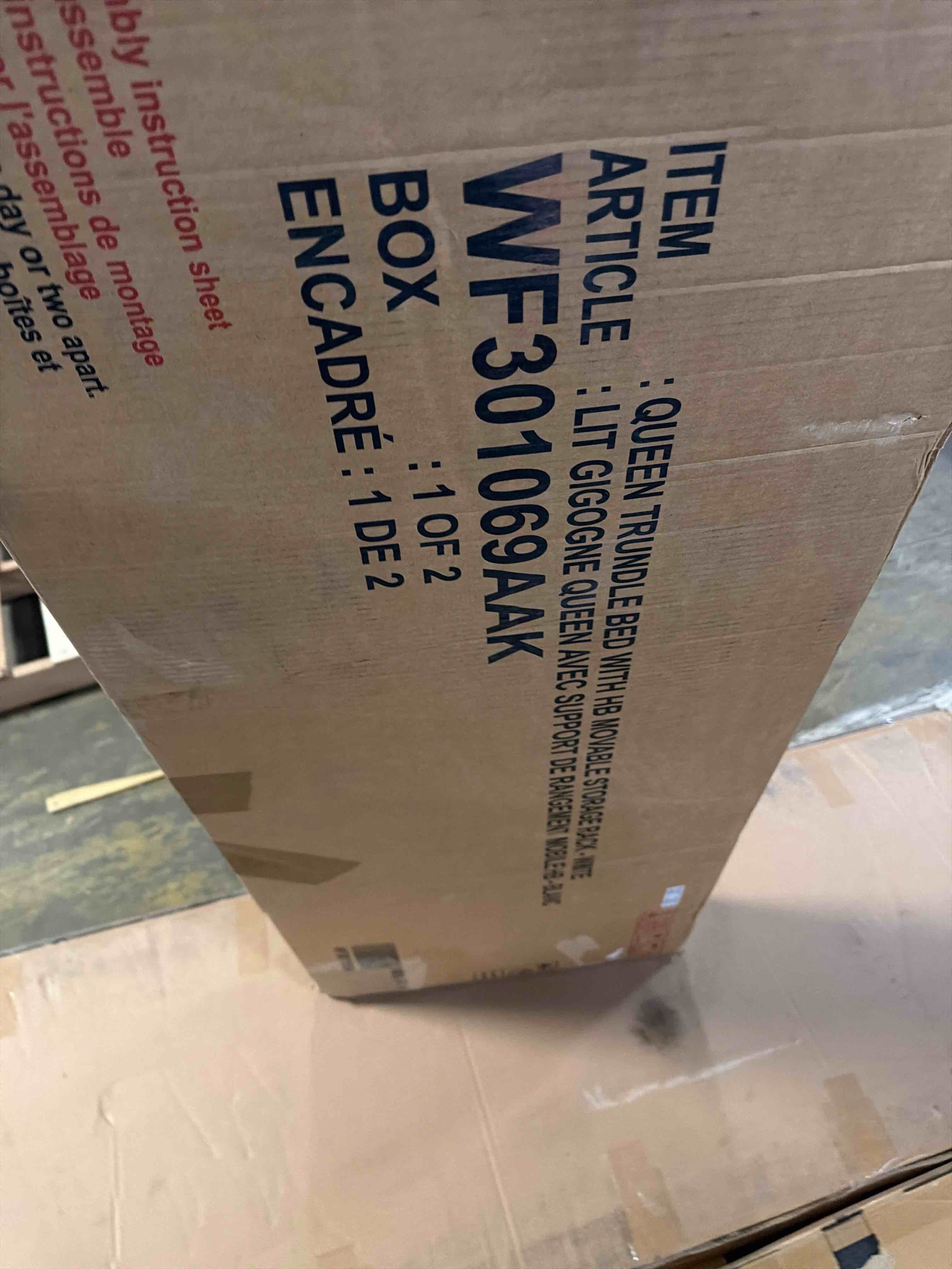 Condition photo showing As Is for otani platform storage bed  4218728139