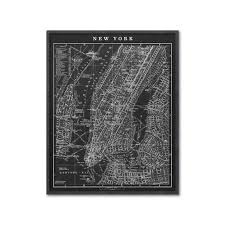 New York City Map print (Frame broken)