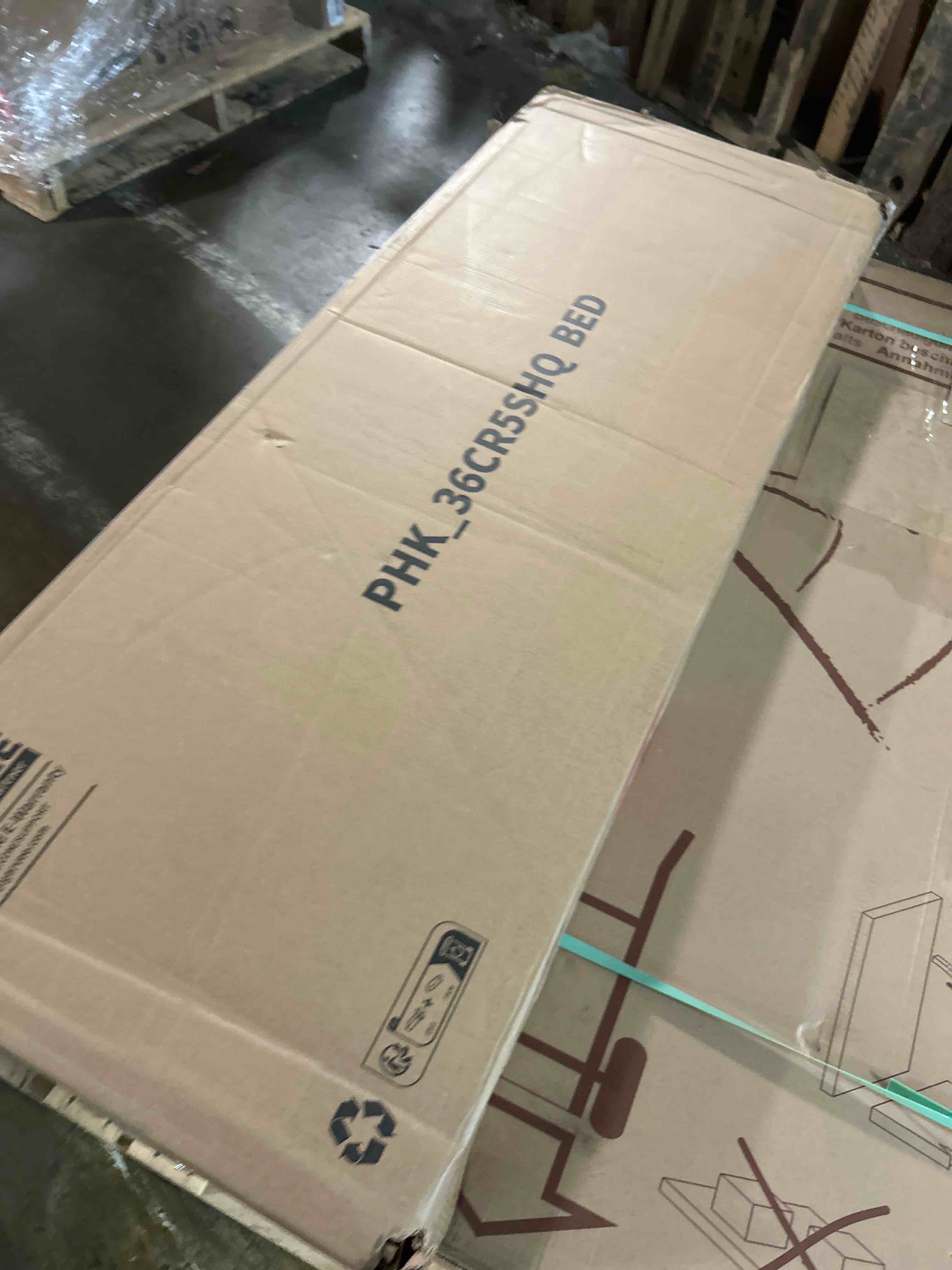 Condition photo showing New/Like New for garvee queen size bed frame with velvet headboard upholstered soft corduroy fabric platform bed