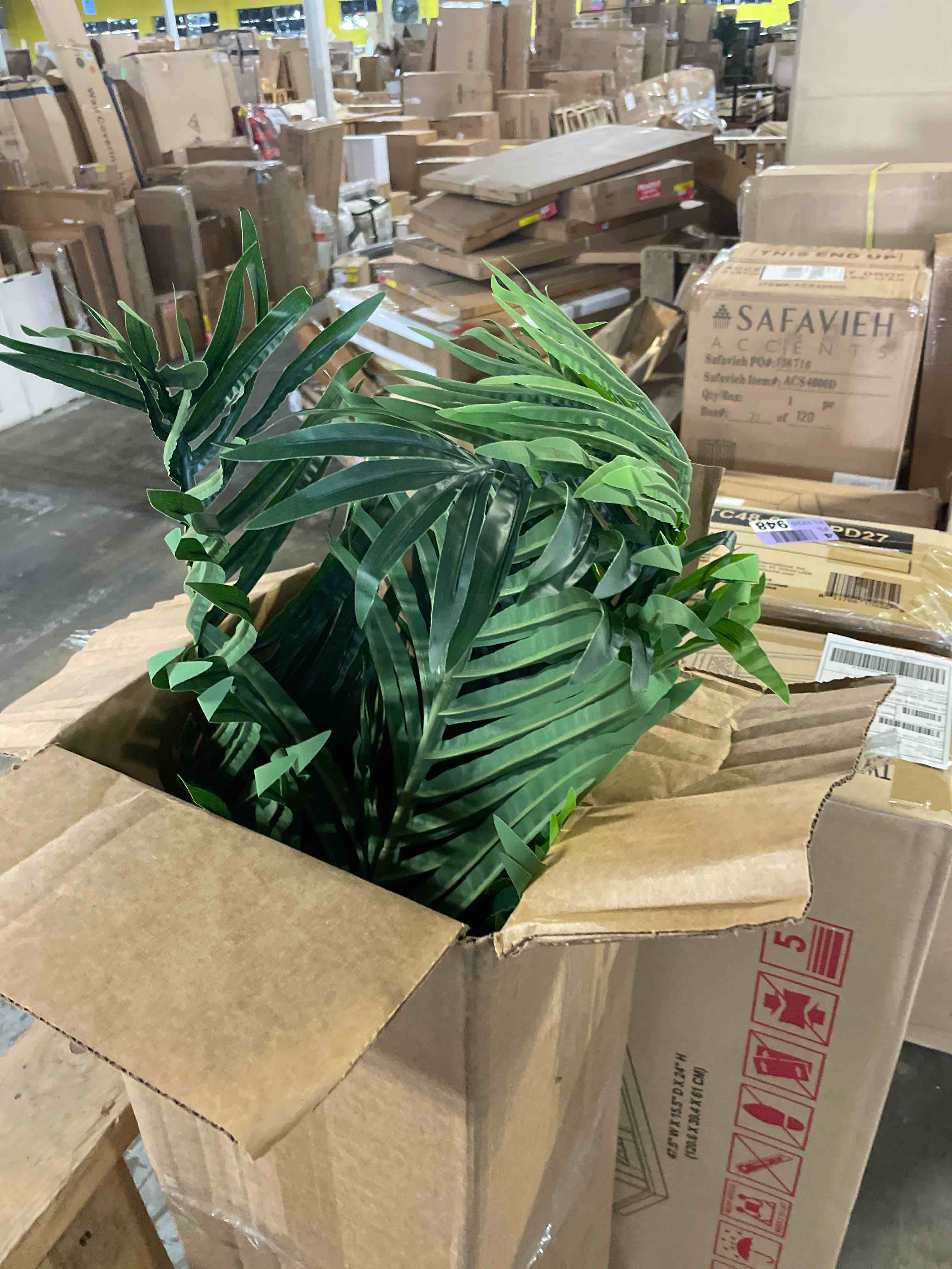 Condition photo showing New/Like New for nearly natural 5ft. golden cane artificial palm tree