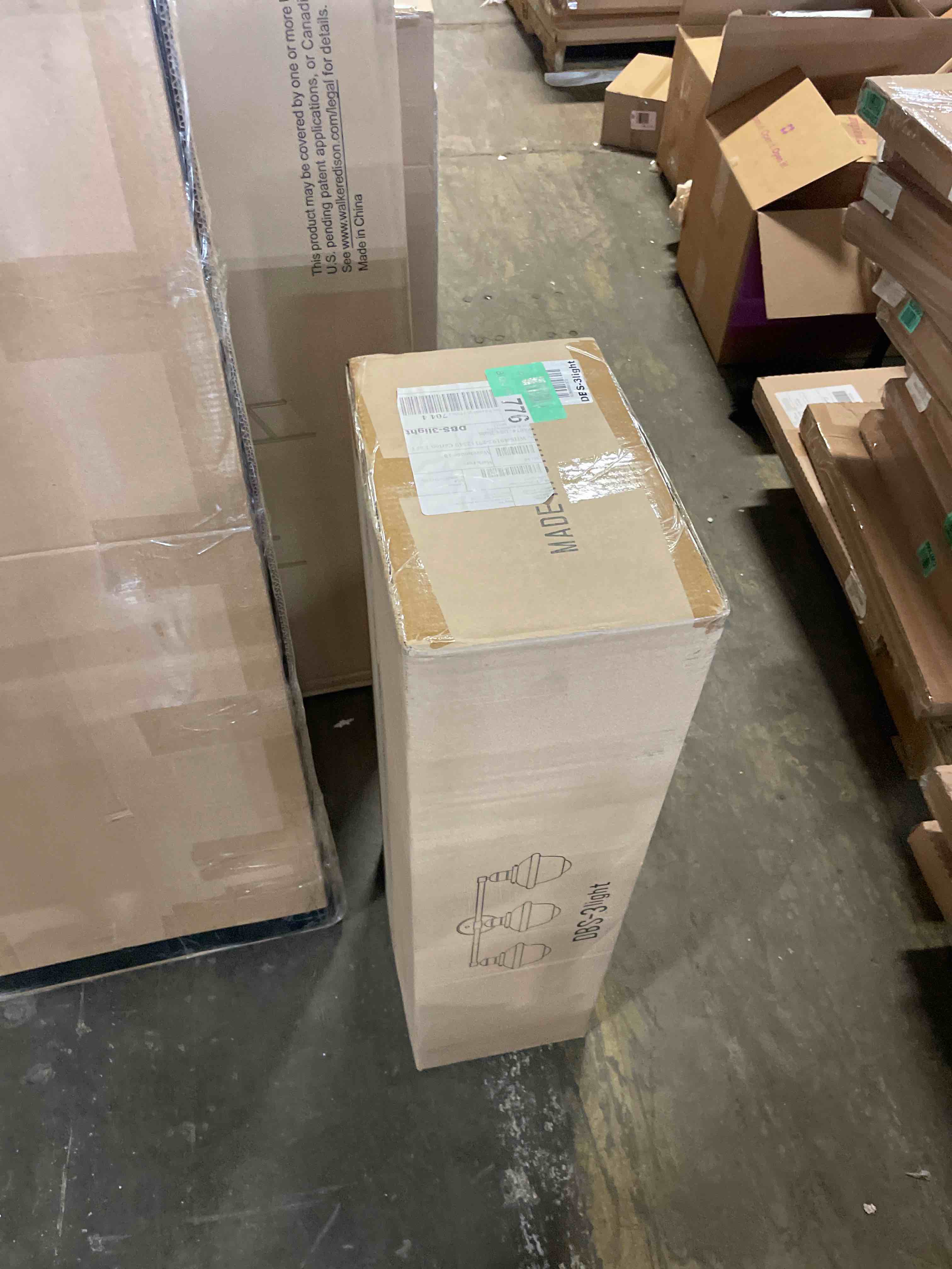 Condition photo showing New/Like New for odeums bathroom vanity lights  3-lights indoor wall sconces  interior wall lighting fixture with clear glass