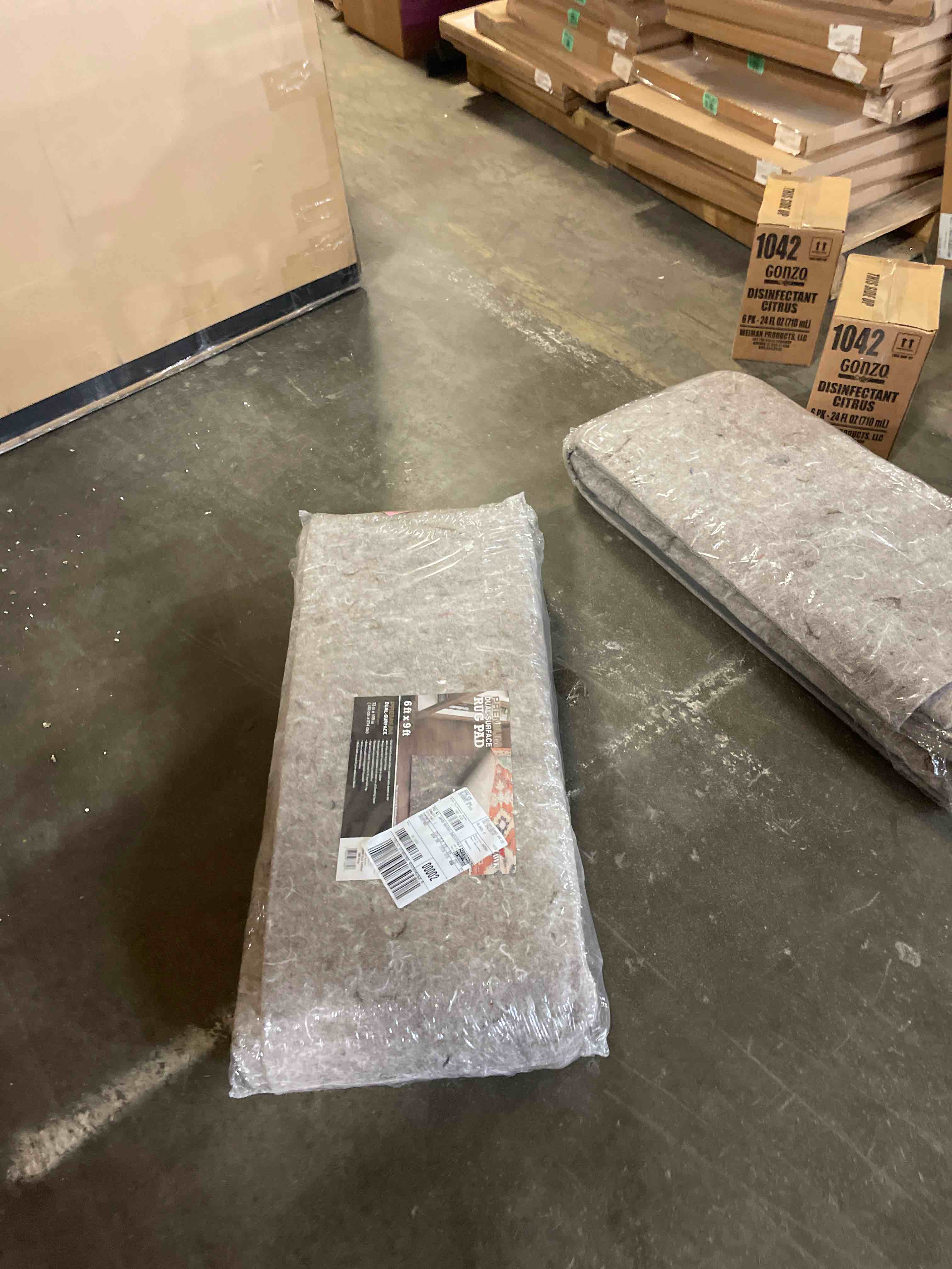 Condition photo showing New/Like New for bagail felt and natural rubber backing rug pads 1/4” thick, 6 x 9 ft non slip carpet gripper keep rugs in place, under area rug protective cushioned pads, carpet runners, hardwood floors protection 9' x 6' (rectangular) 1/4" thick