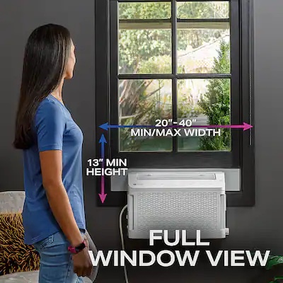 ClearView 450 Sq. Ft. 10,300 BTU Smart Ultra Quiet Window Air Conditioner (New in Box) 12.75 x 19.6 x 28in.