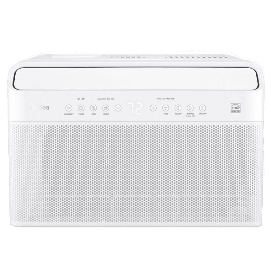 Condition photo showing New/Like New for midea 8,000 btu u-shaped wi-fi enabled window air conditioner (new in box)