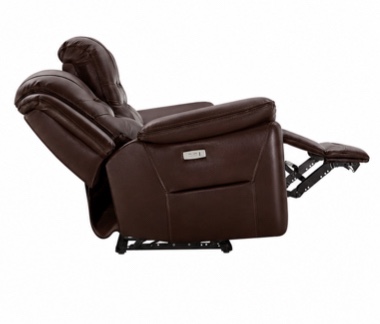 Condition photo showing New/Like New for 90.6 in genuine leather power recliner sofa with usb port by wrought studio