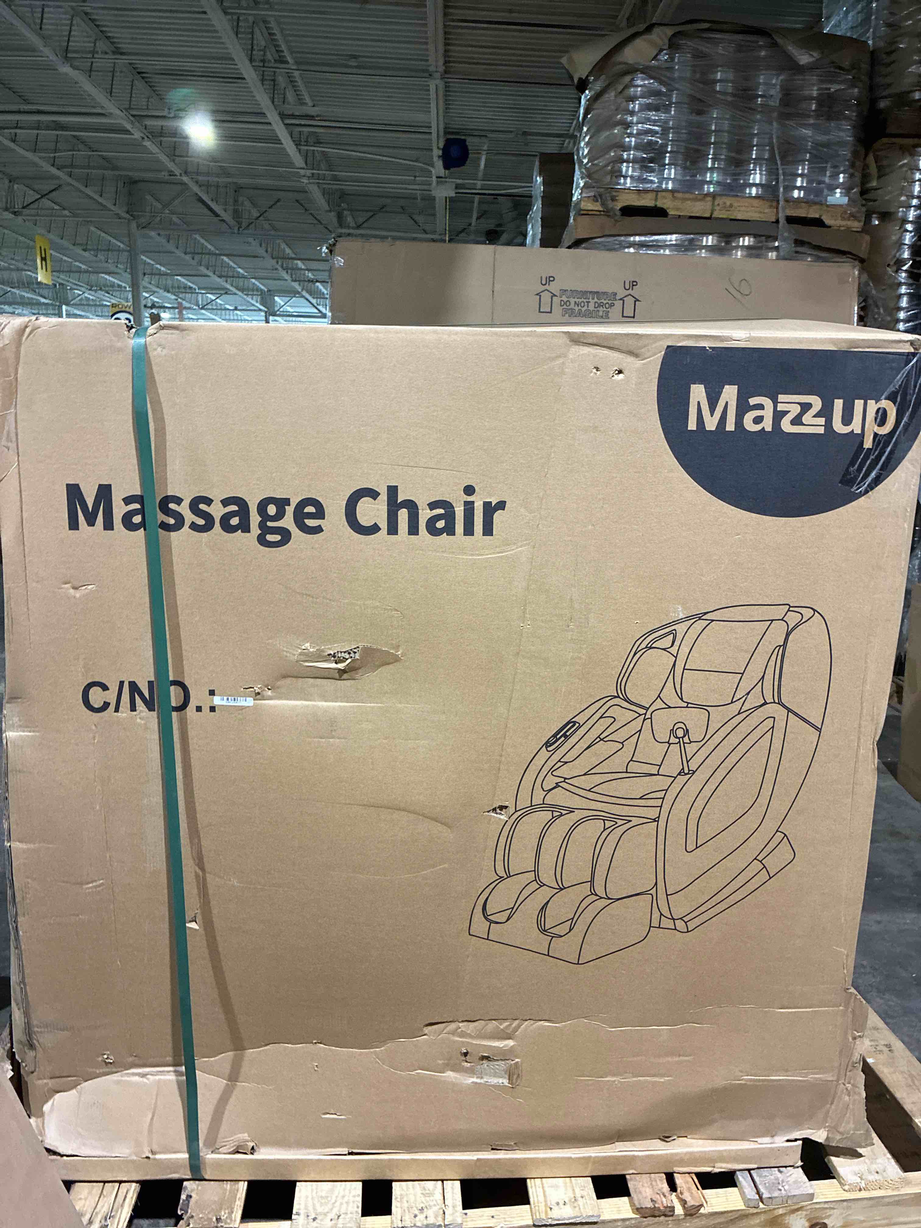 Condition photo showing New/Like New for mazzup full body zero gravity shiatsu massage chair with fully assembled, lcd screen, shortcut keys, usb charging port, heat, for loved ones, parents, black