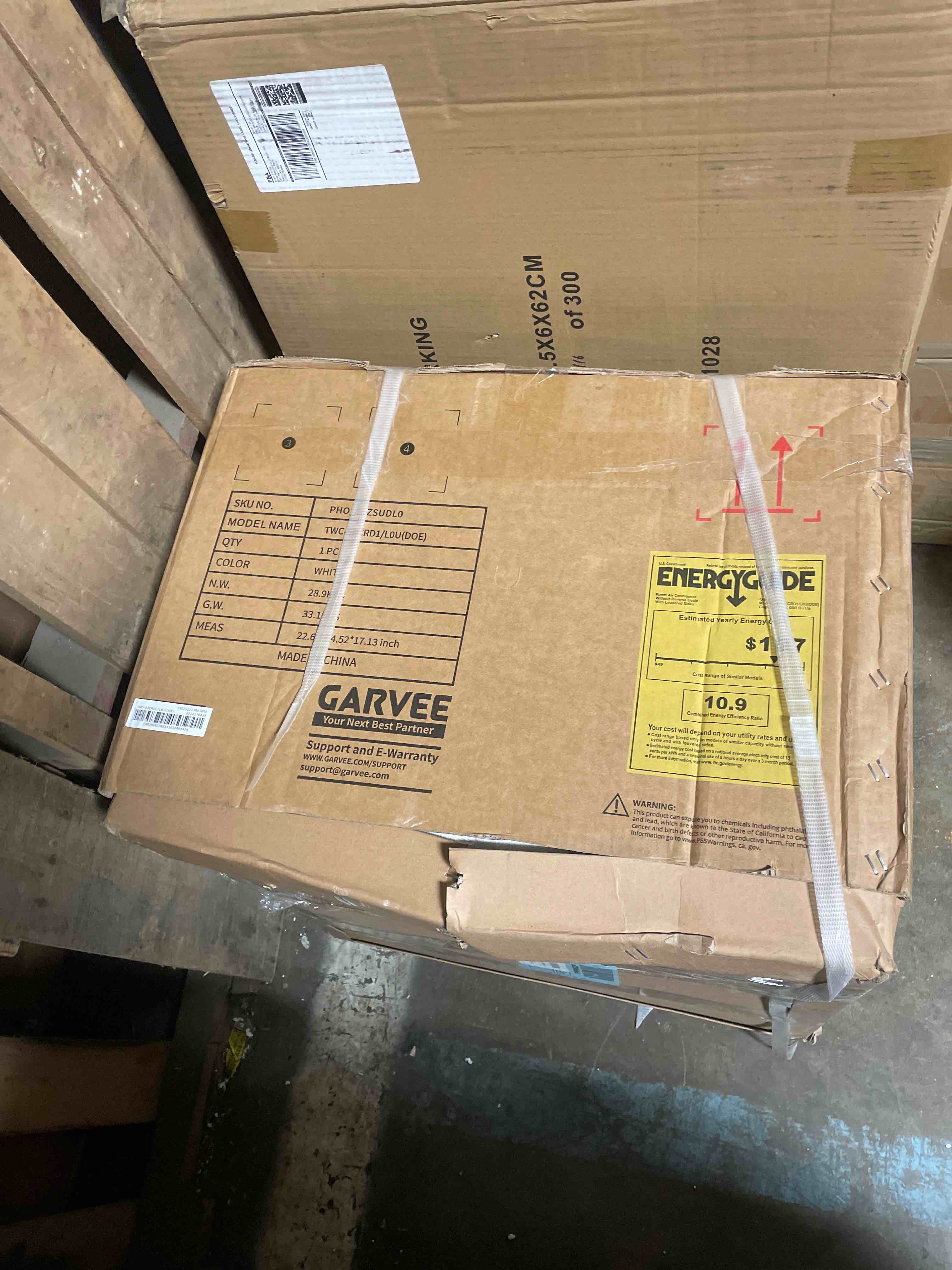 Condition photo showing As Is for garvee 8000 btu window air conditioner unit with remote control