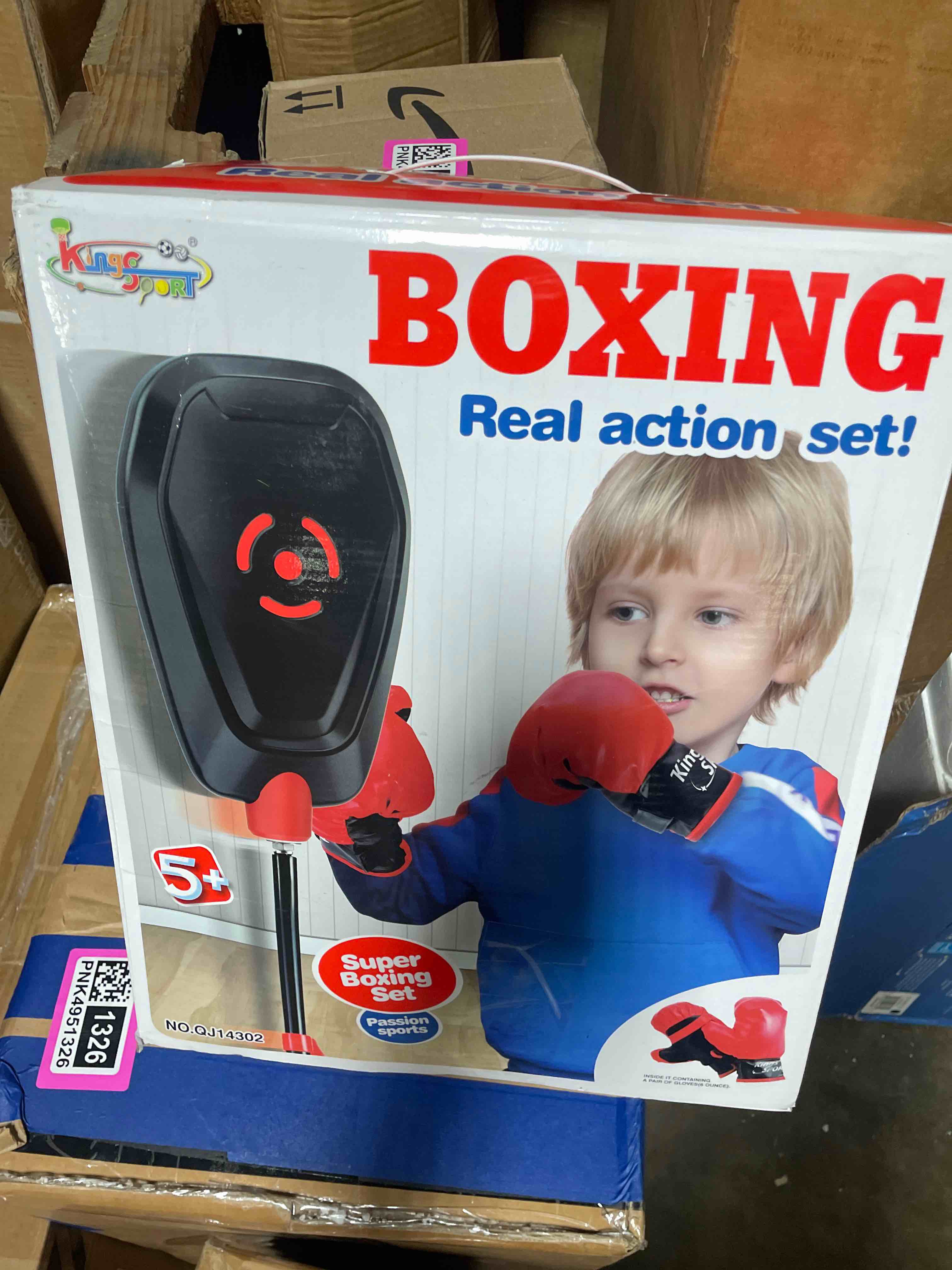 Condition photo showing Good Condition for punching bag for kids – adjustable boxing bag with stand & gloves, adjustable height, fun training & indoor/outdoor active play, durable base – kids boxing set for ages 5+