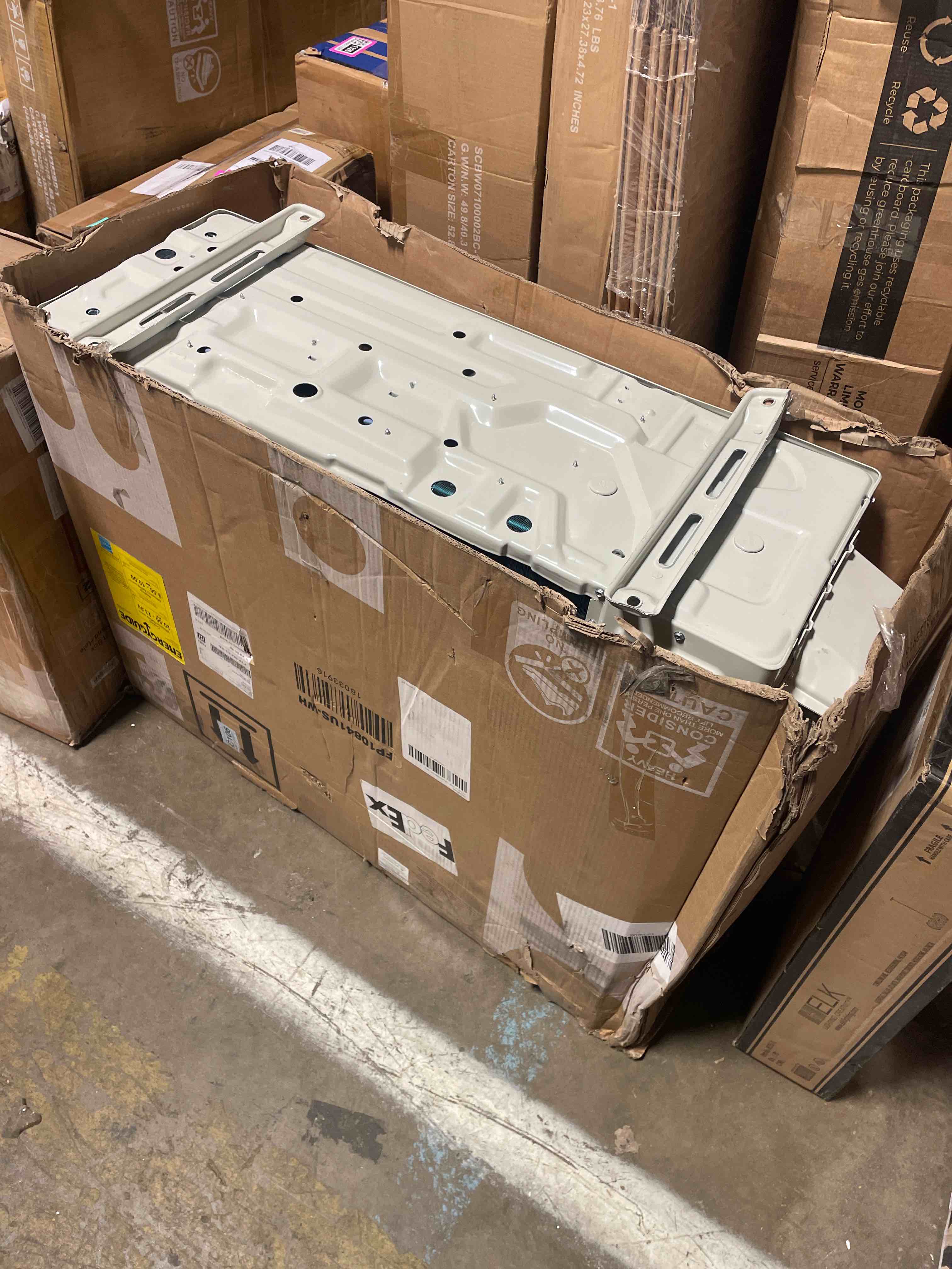 Condition photo showing As Is for costway 12000btu mini split air conditioner& heater (only one half)