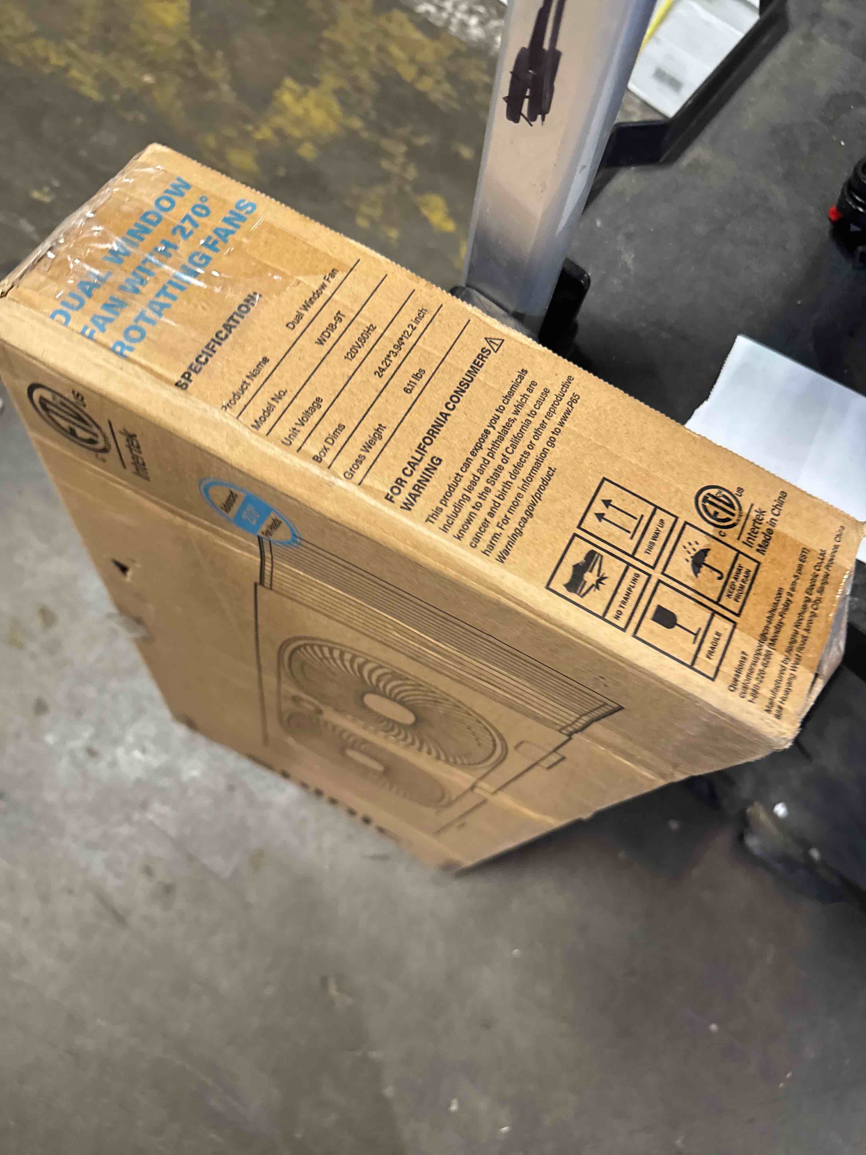 Condition photo showing New/Like New for shinic 9" twin window fan, 2026 upgraded, reversible airflow with remote | 3-speed window fan with exhaust/intake/circulate, expandable panels 24"-37" for home kitchen use,bug screen, dust cover