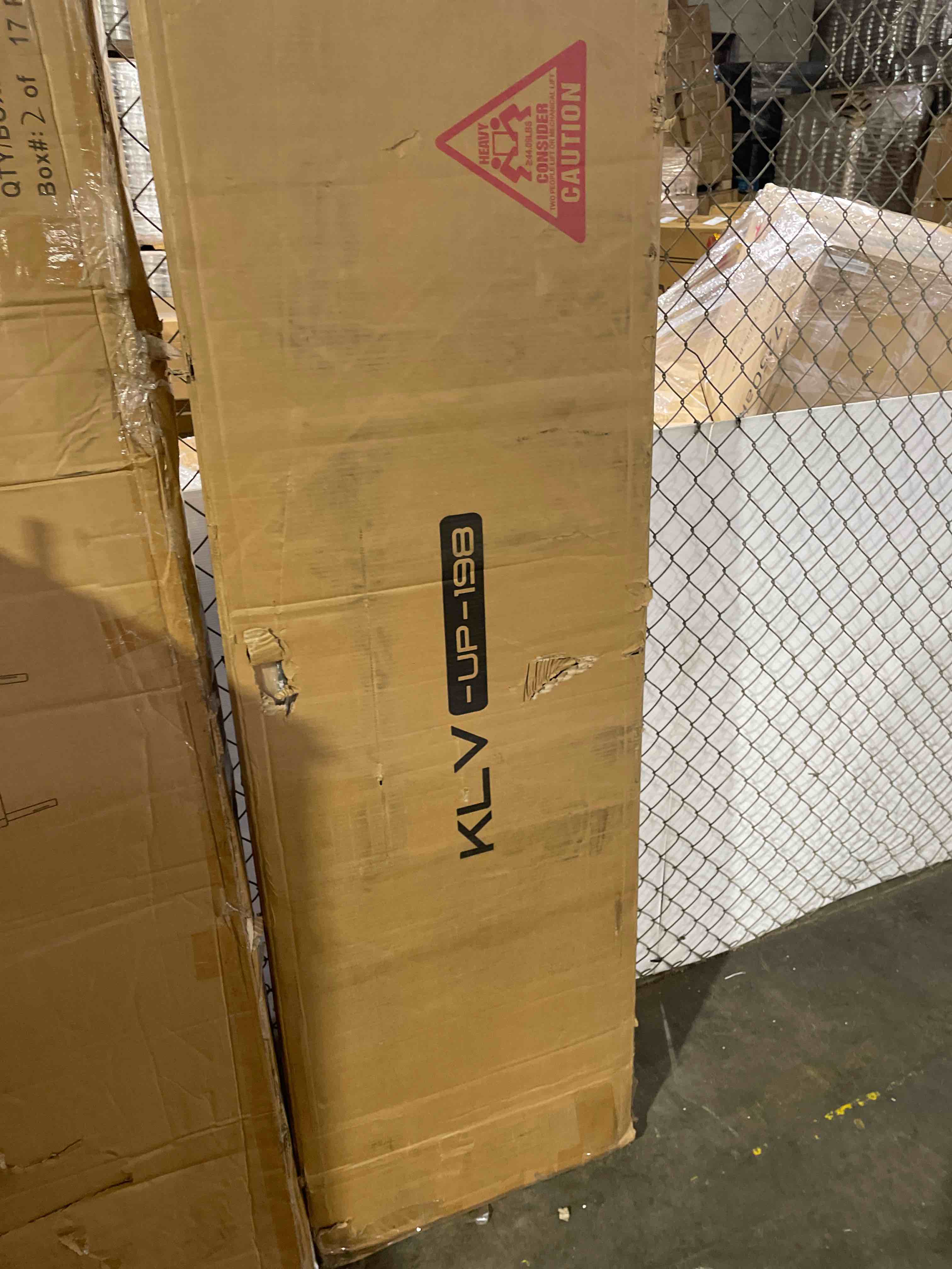 Condition photo showing New/Like New for keyluv full floating bed frame with storage headboard, led lights & charging station platform bed, soft upholstered pu leather, usb/type-c ports, easy assembly, white