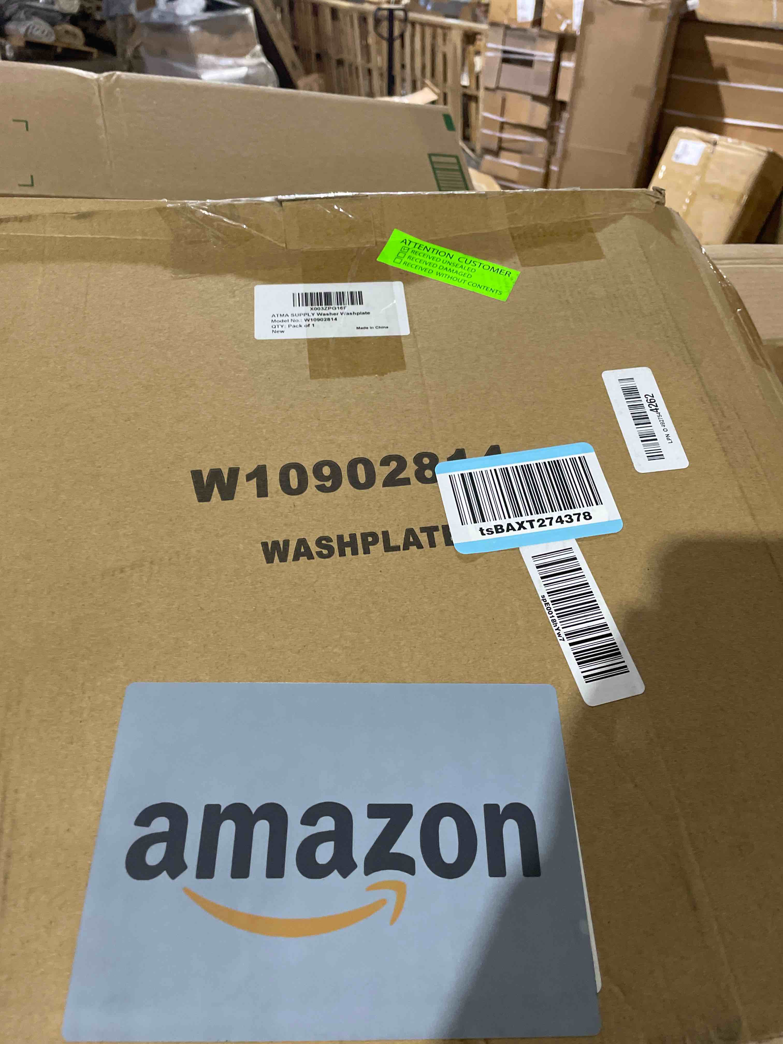 Condition photo showing New/Like New for w10902814 washplate compatible with whirlpool maytag washer replaces w10609480 w10752287 w10834917 ap6037948 ps11769534