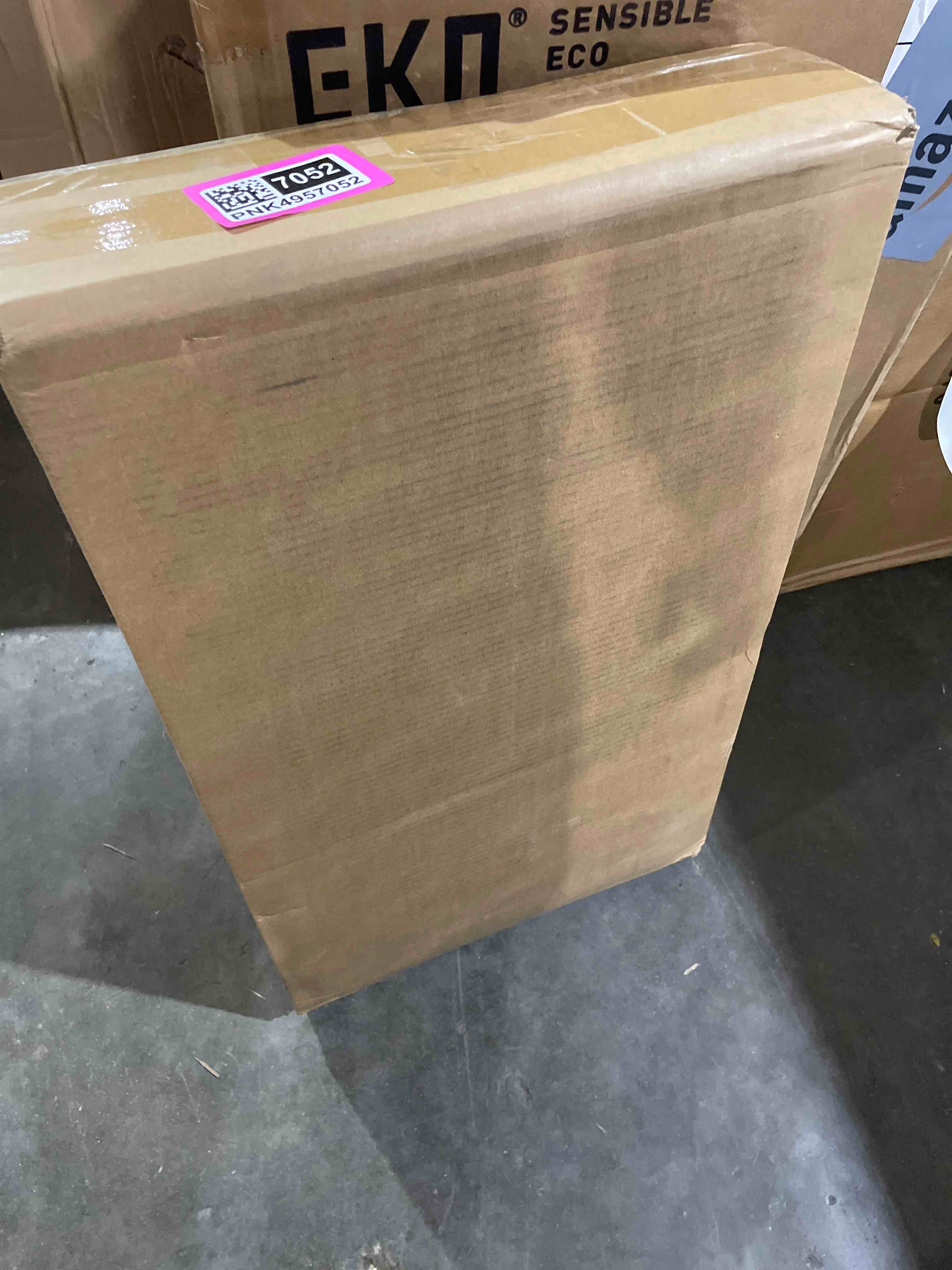 Condition photo showing New/Like New for woodtalks 3 drawer dresser, wood chest drawers with storage for closet, bedroom, living room and hallway, drawers dresser bedside nightstand, walnut, brown