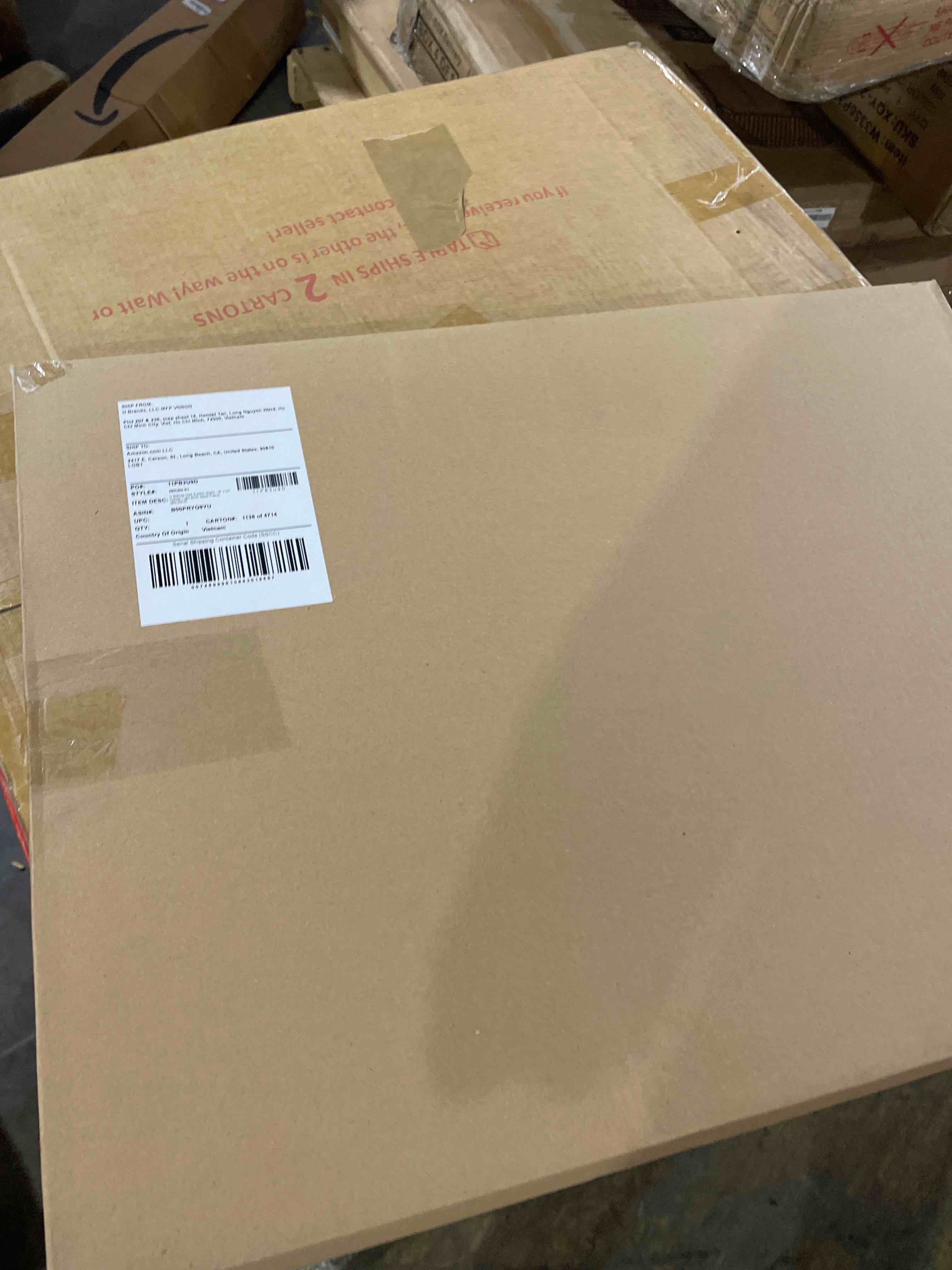 Condition photo showing New/Like New for u brands cork bulletin board, 18" x 24" inches, light birch wood frame (265u00-01)