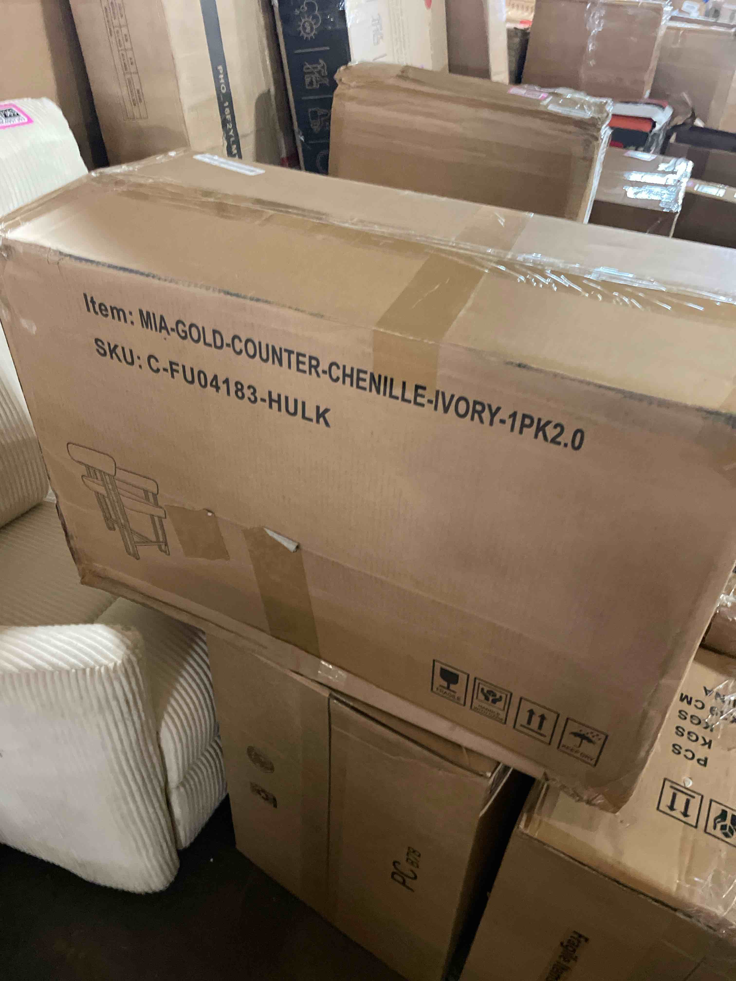 Condition photo showing New/Like New for modern dining chair, upholstered barrel kitchen & living room chairs with arms, 18.5" wide chenille accent side chairs for dining room bedroom, beige